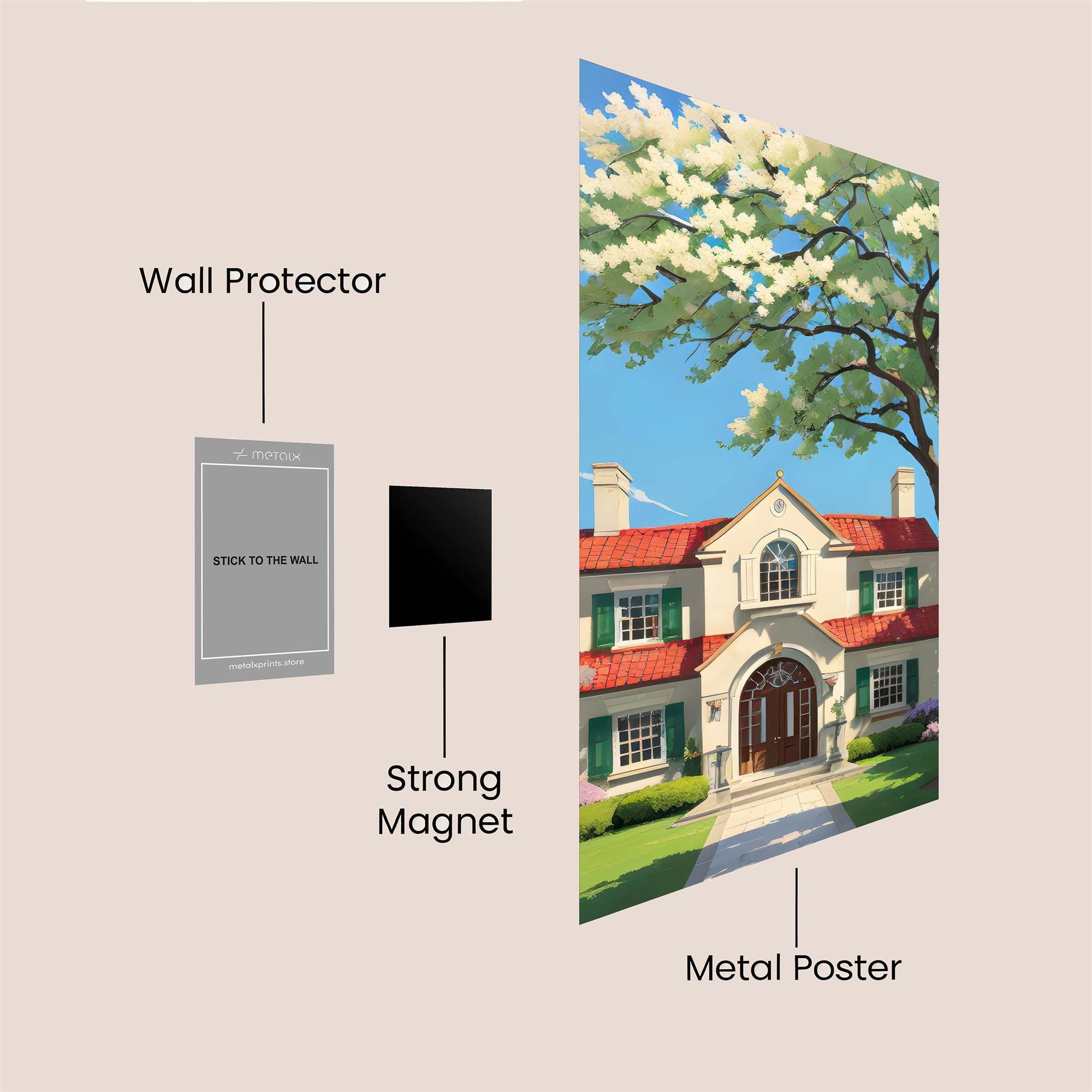 Blossom Serenity Safe Wall Magnetic / M