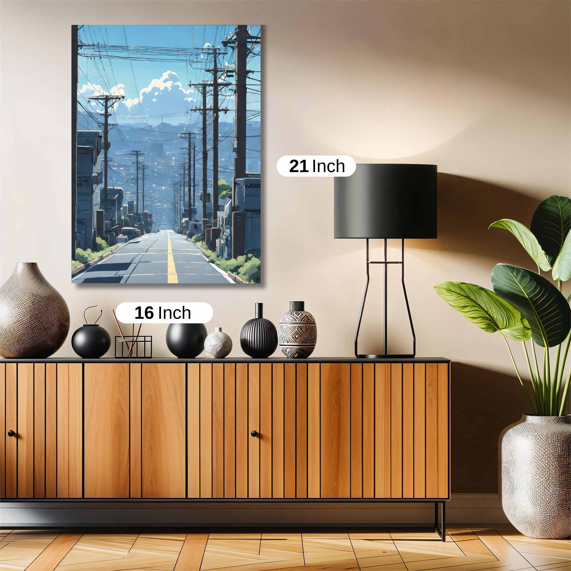 Cityscape Serenity Safe Wall Magnetic / M