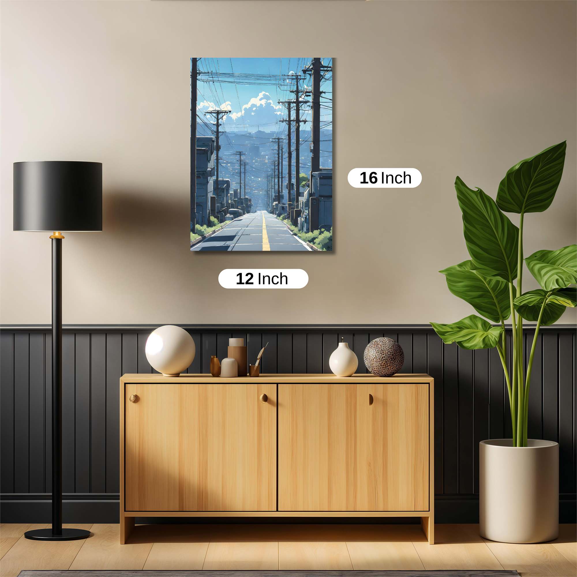 Cityscape Serenity Safe Wall Magnetic / M