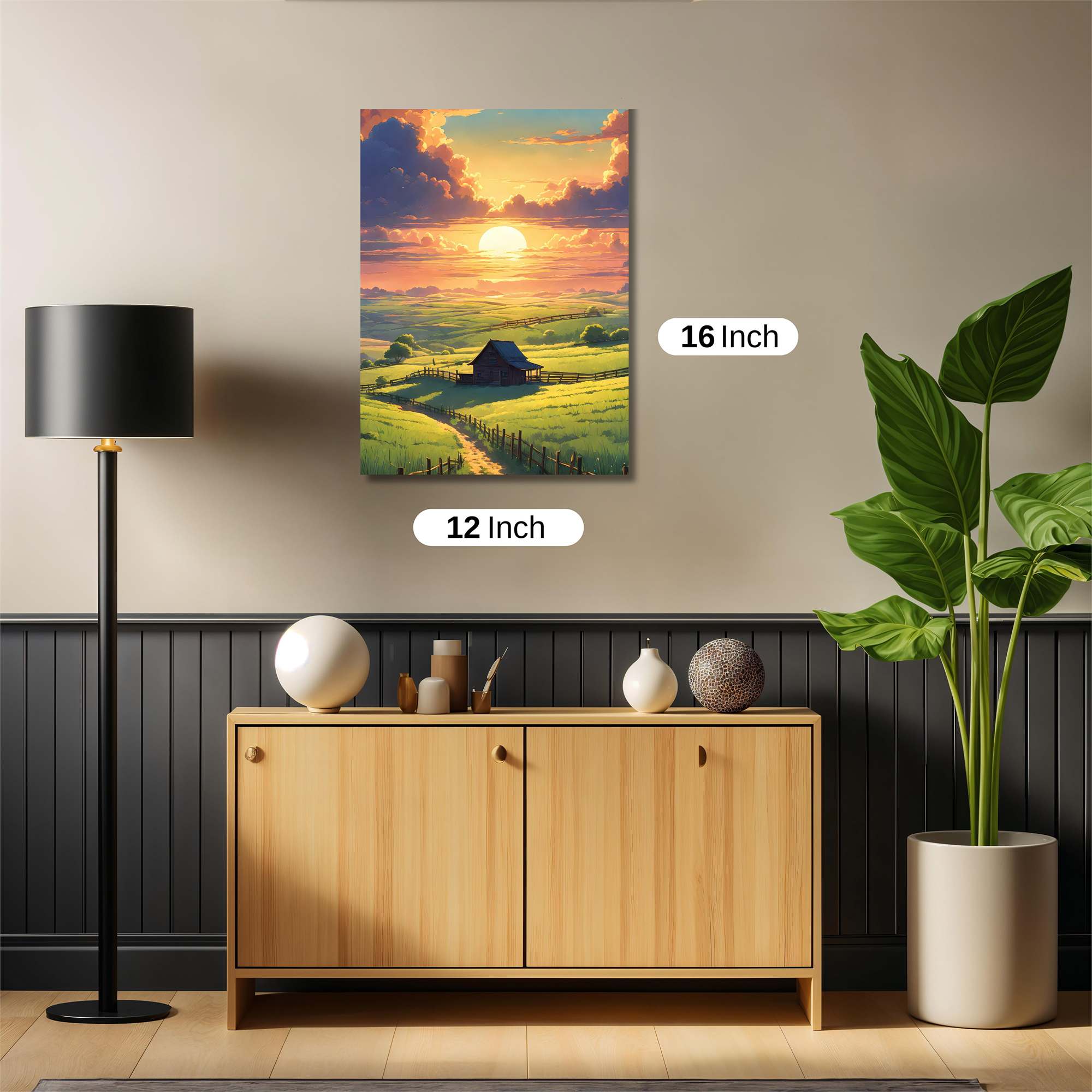 Sunset Serenity Safe Wall Magnetic / M
