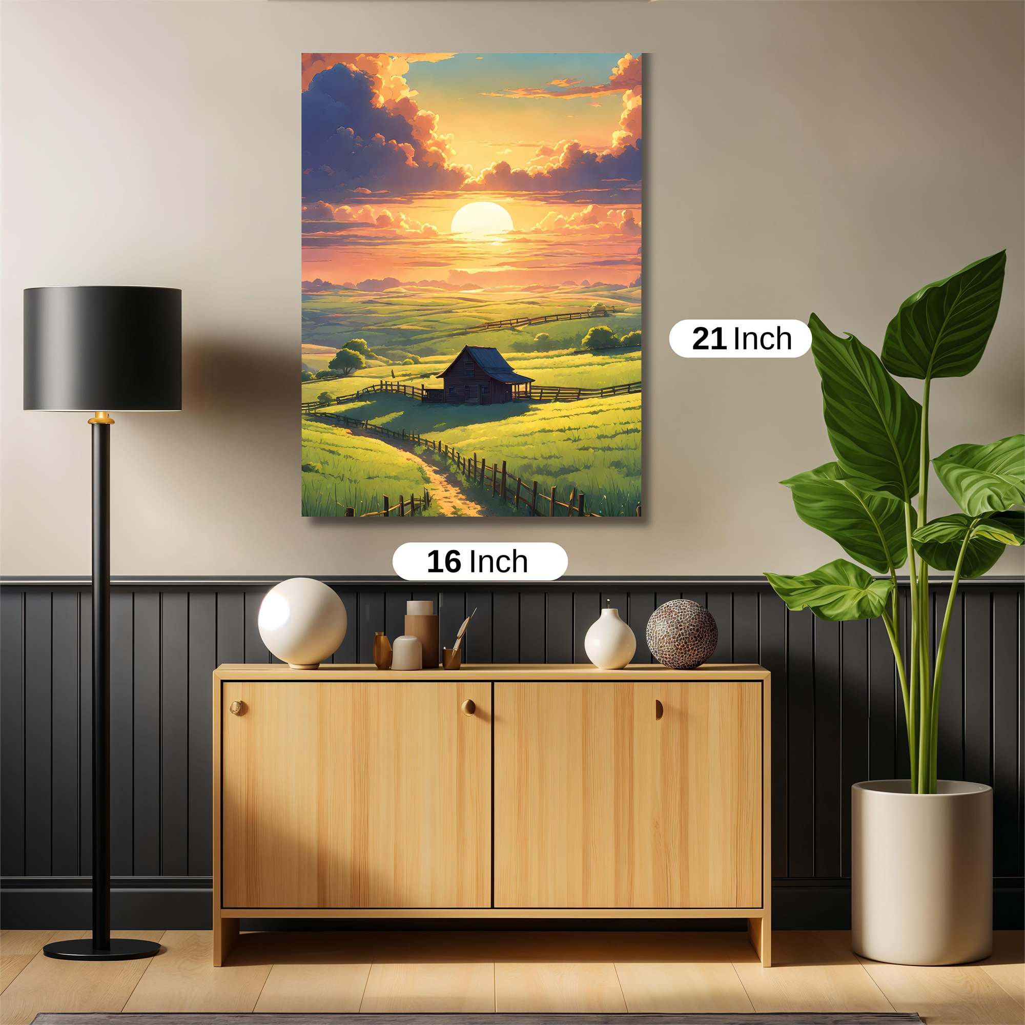 Sunset Serenity Safe Wall Magnetic / M