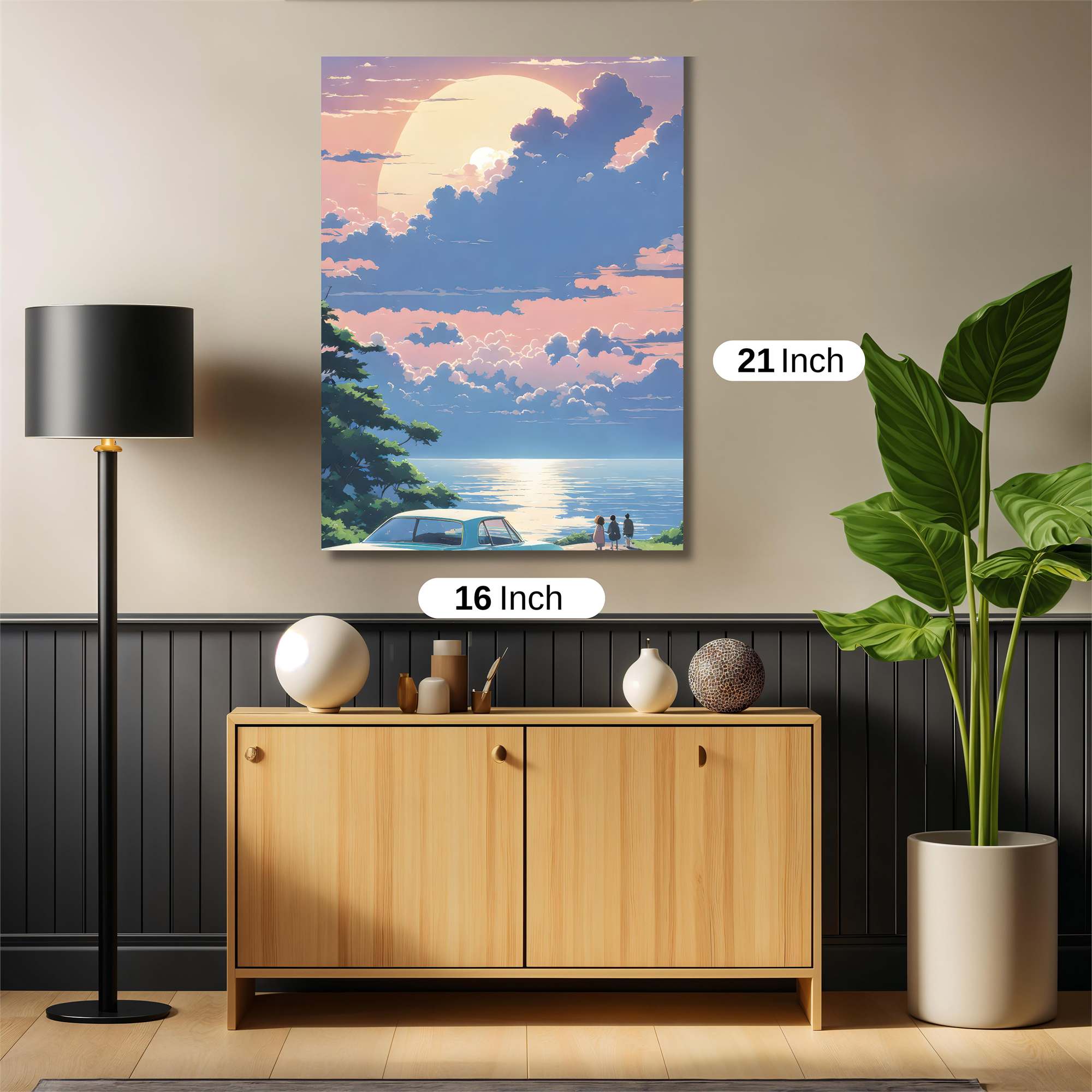 Sunset Serenity Safe Wall Magnetic / M