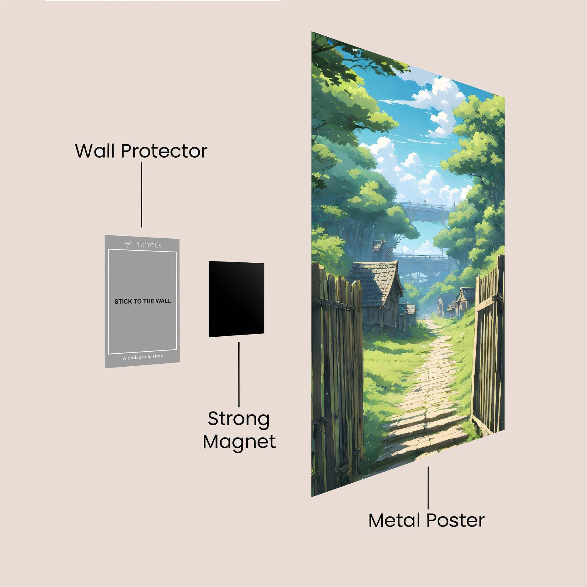Forest Serenity Safe Wall Magnetic / M