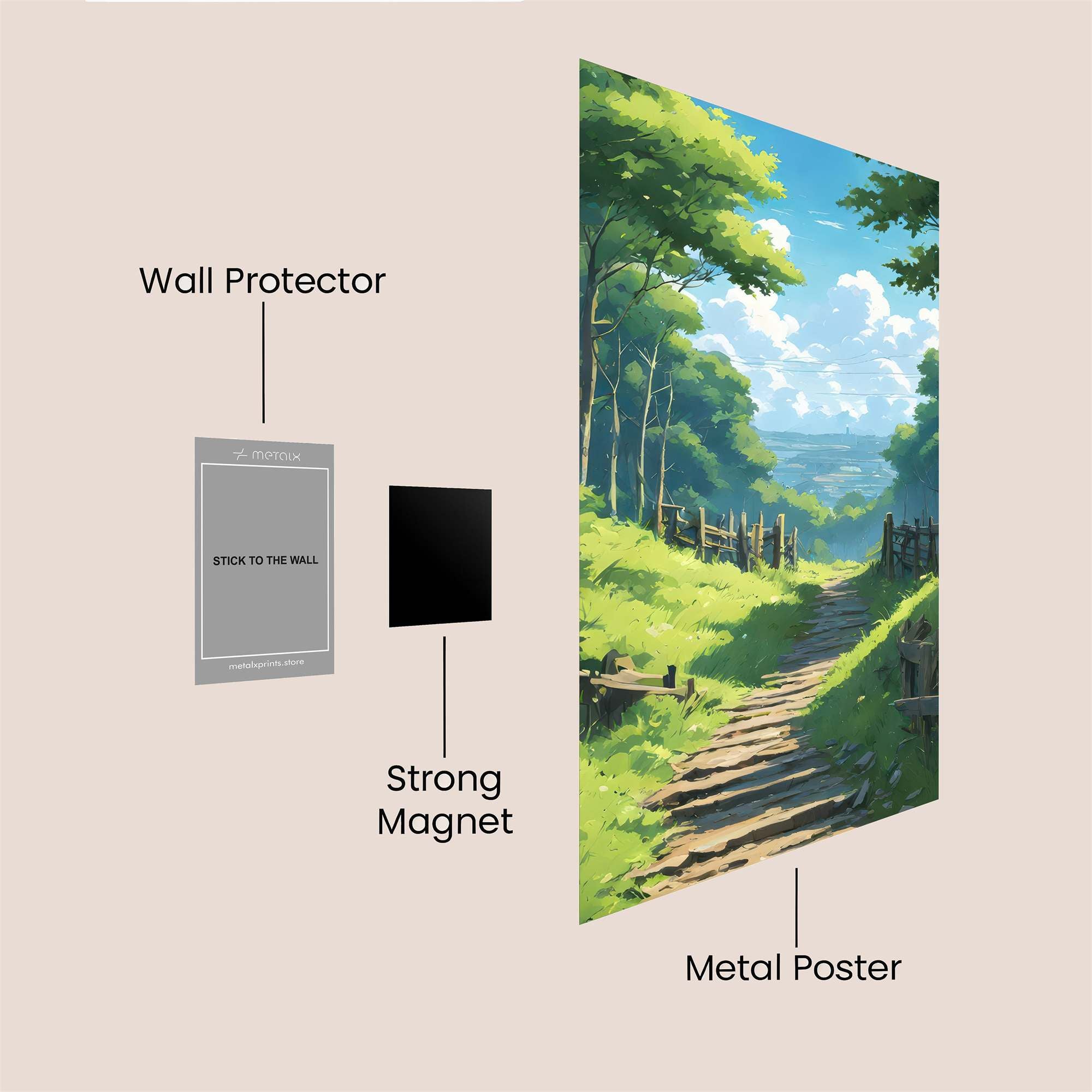 Forest Serenity Safe Wall Magnetic / M
