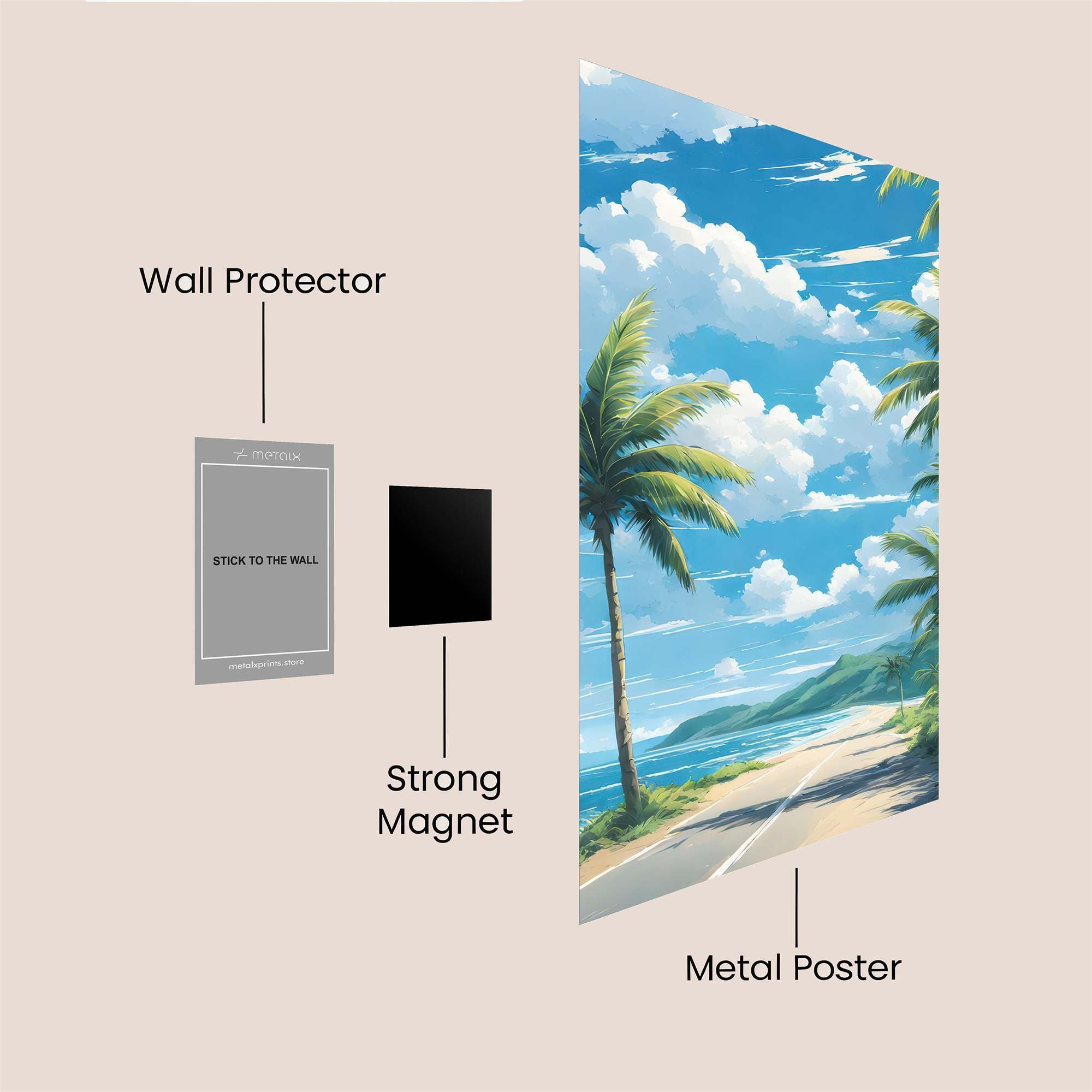 Tropical Bliss Safe Wall Magnetic / M