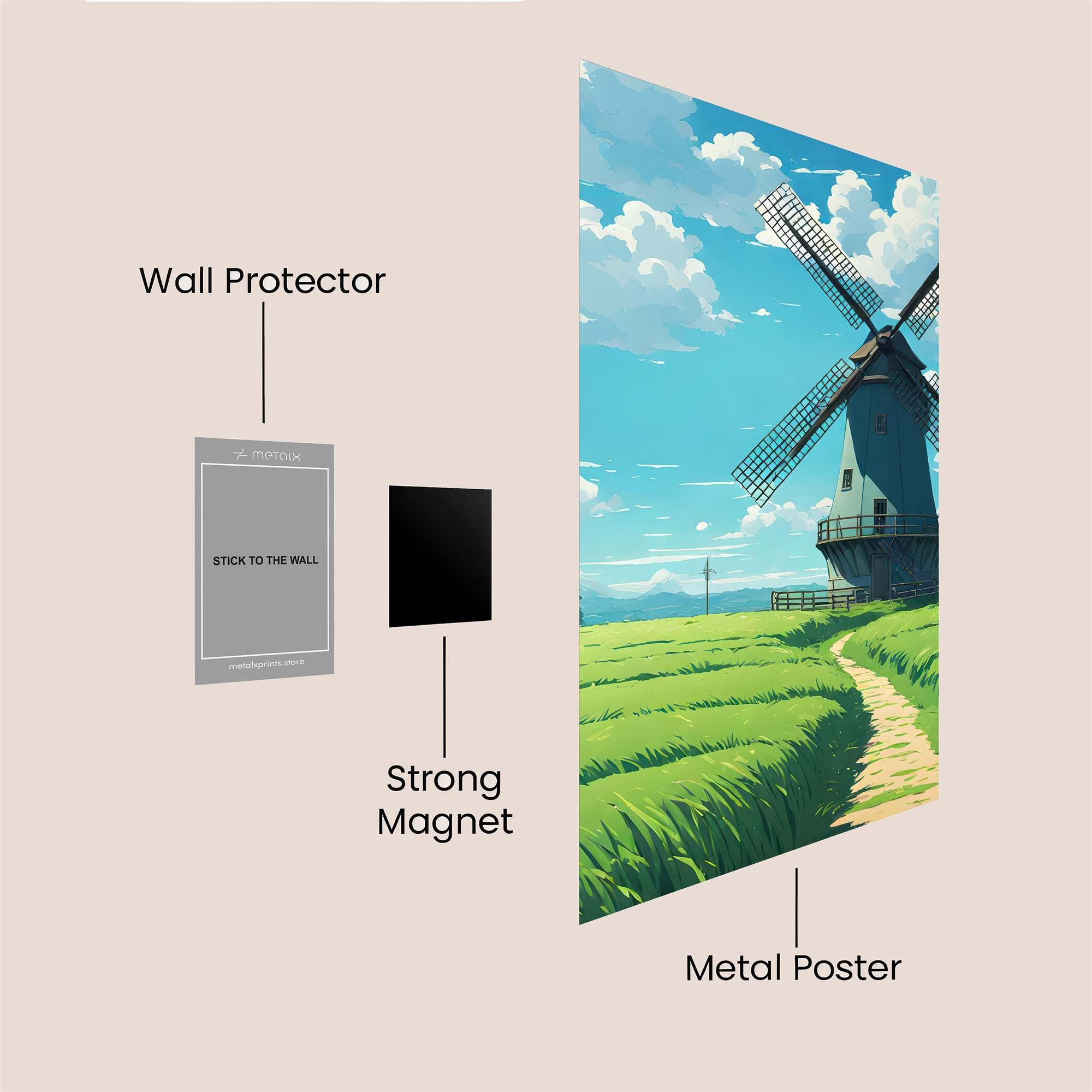 Windmill Serenity Safe Wall Magnetic / M