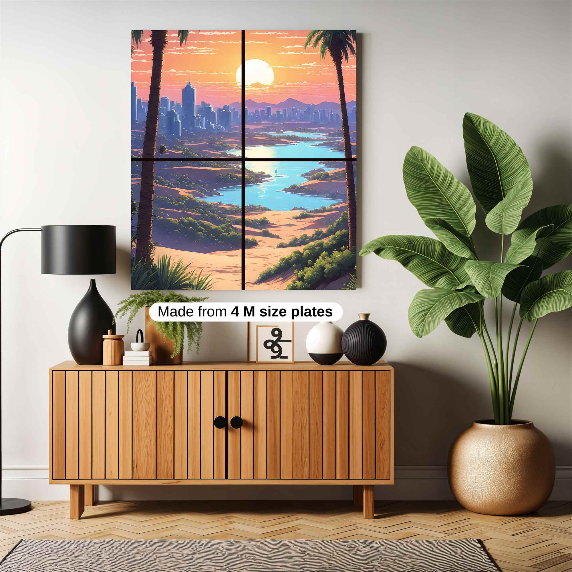Sunset Serenity Safe Wall Magnetic / M