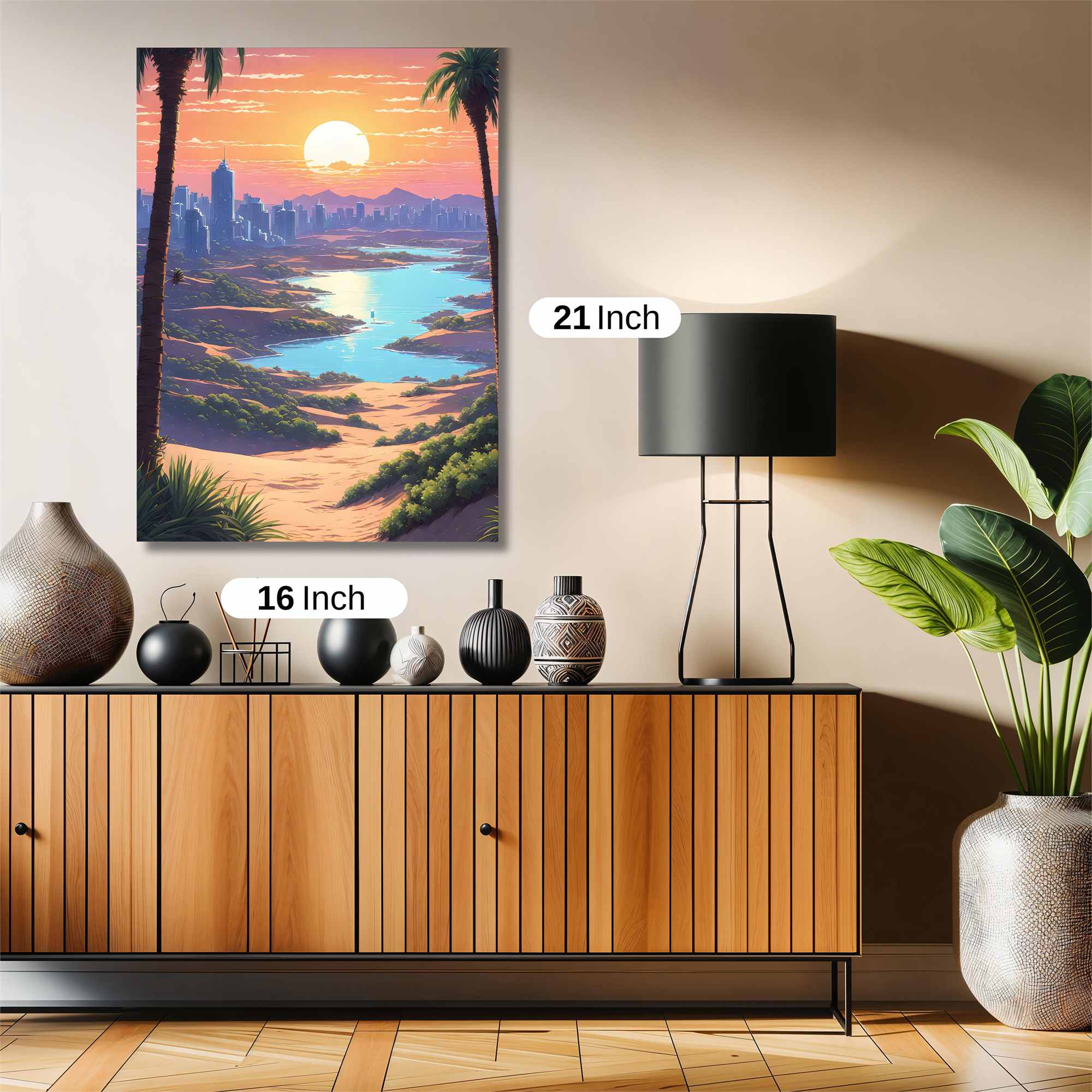 Sunset Serenity Safe Wall Magnetic / M