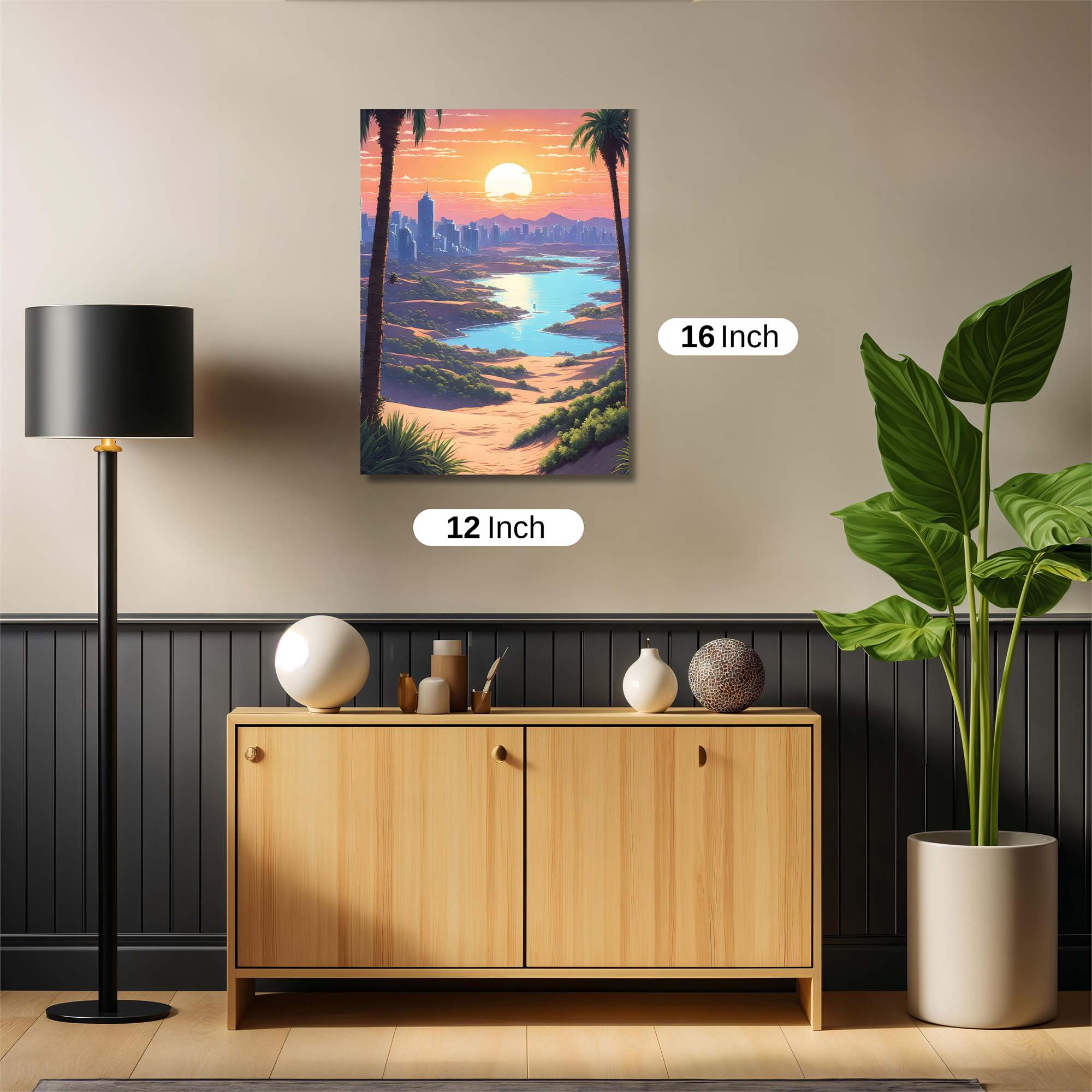 Sunset Serenity Safe Wall Magnetic / M