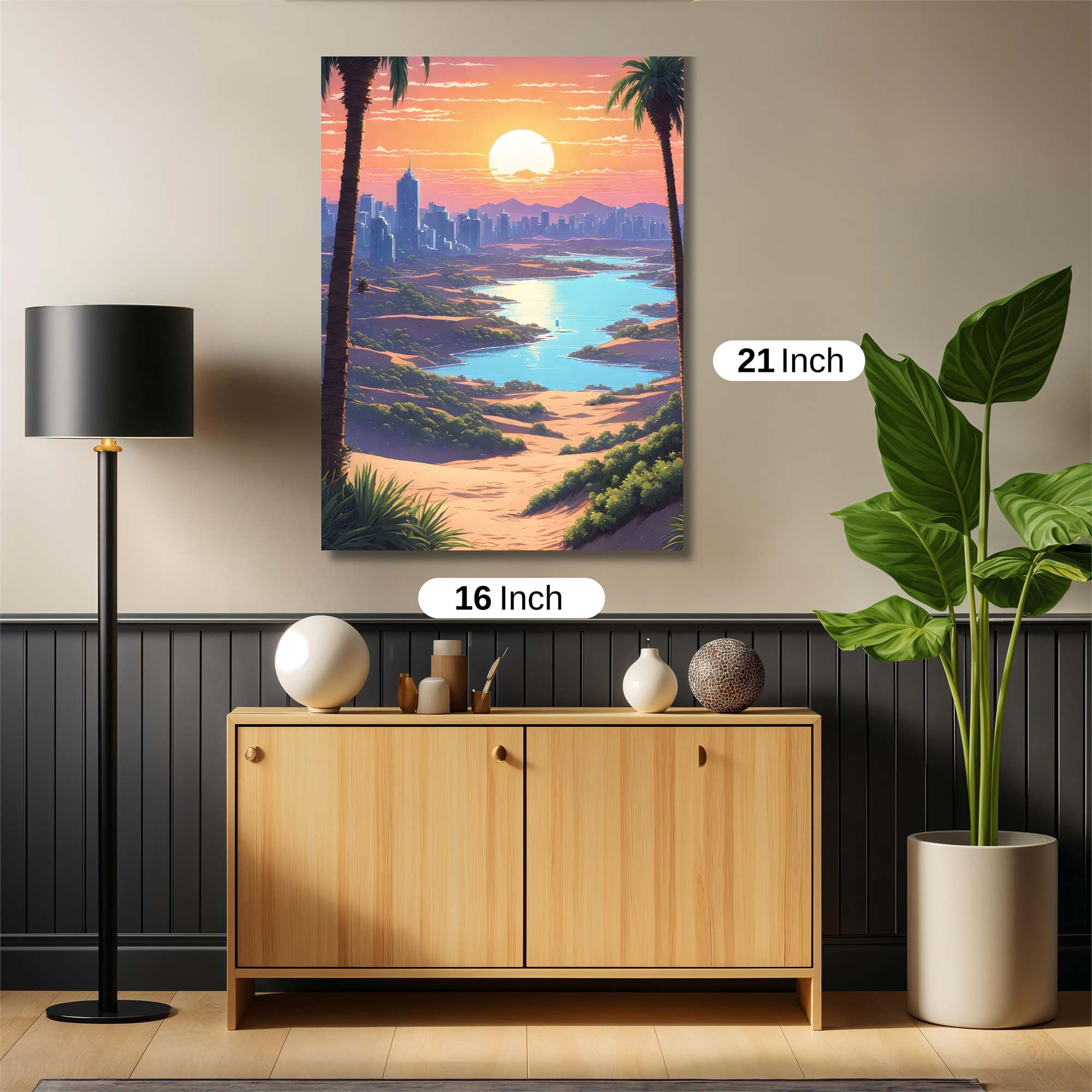 Sunset Serenity Safe Wall Magnetic / M