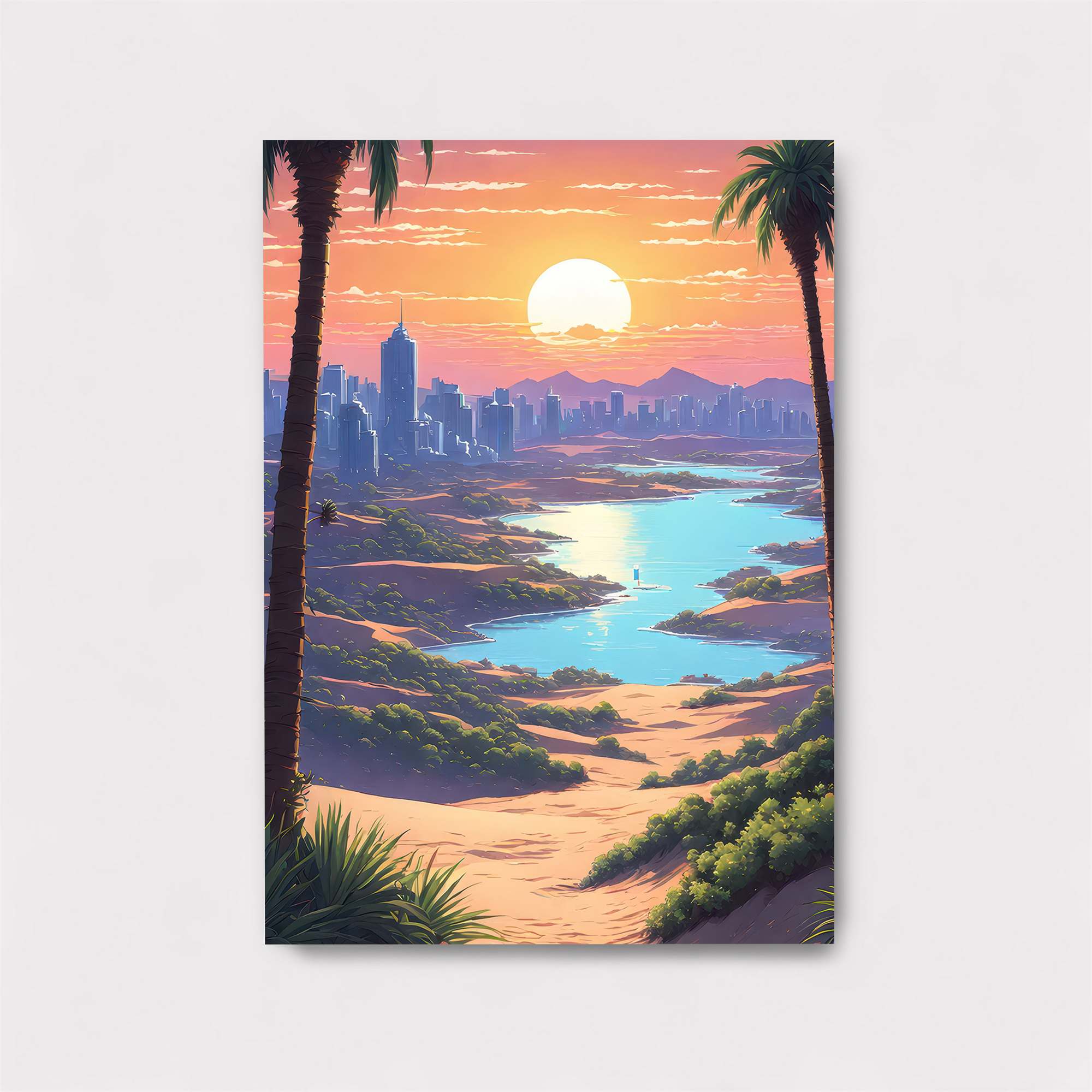 Sunset Serenity Safe Wall Magnetic / M