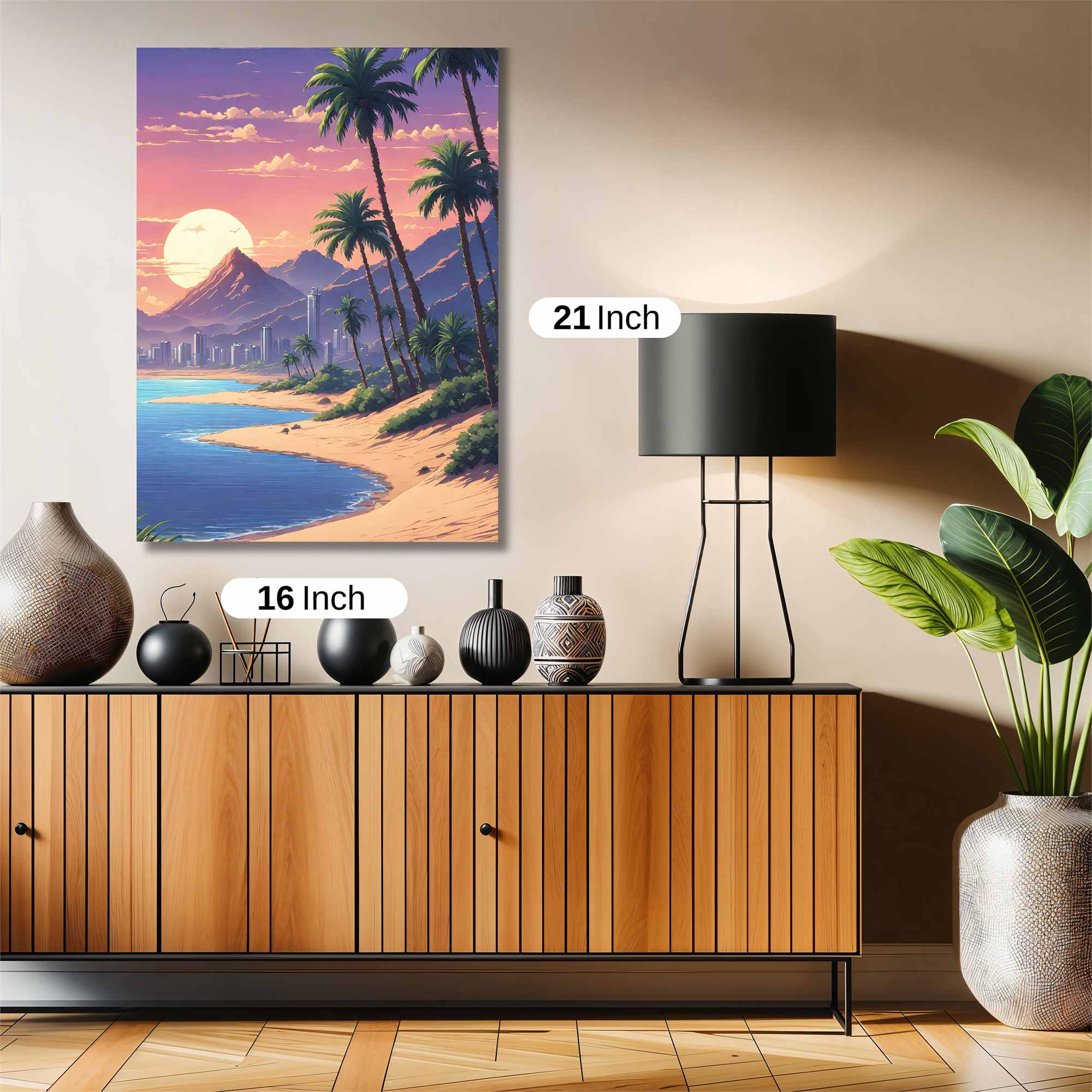 Sunset Serenity Safe Wall Magnetic / M