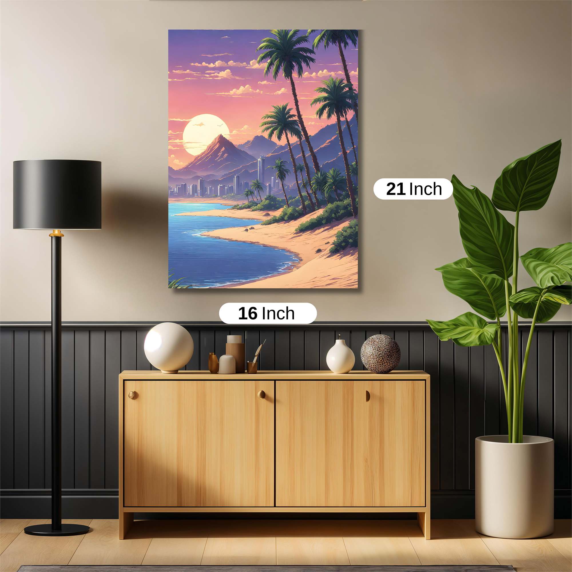 Sunset Serenity Safe Wall Magnetic / M