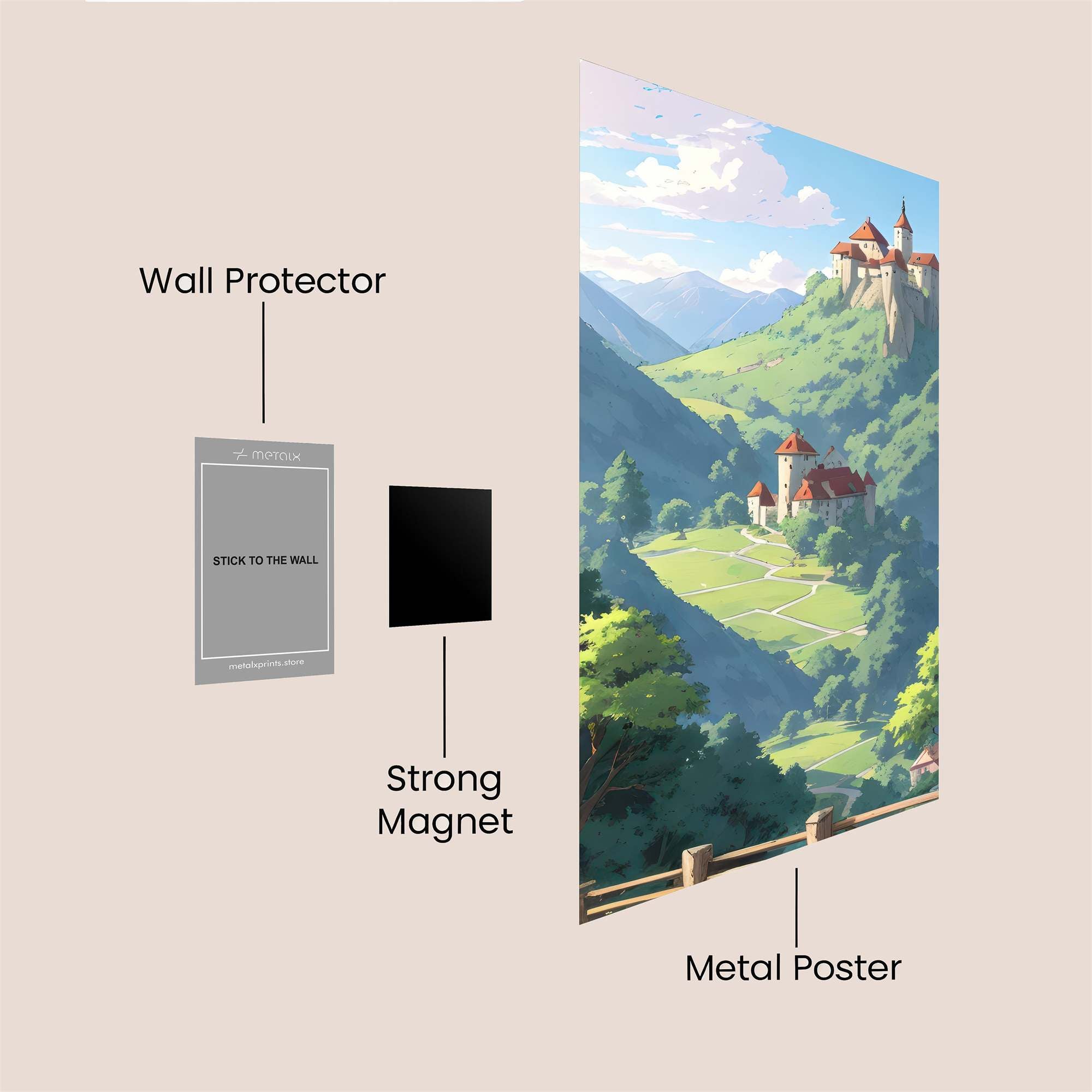 Castle Serenity Safe Wall Magnetic / M