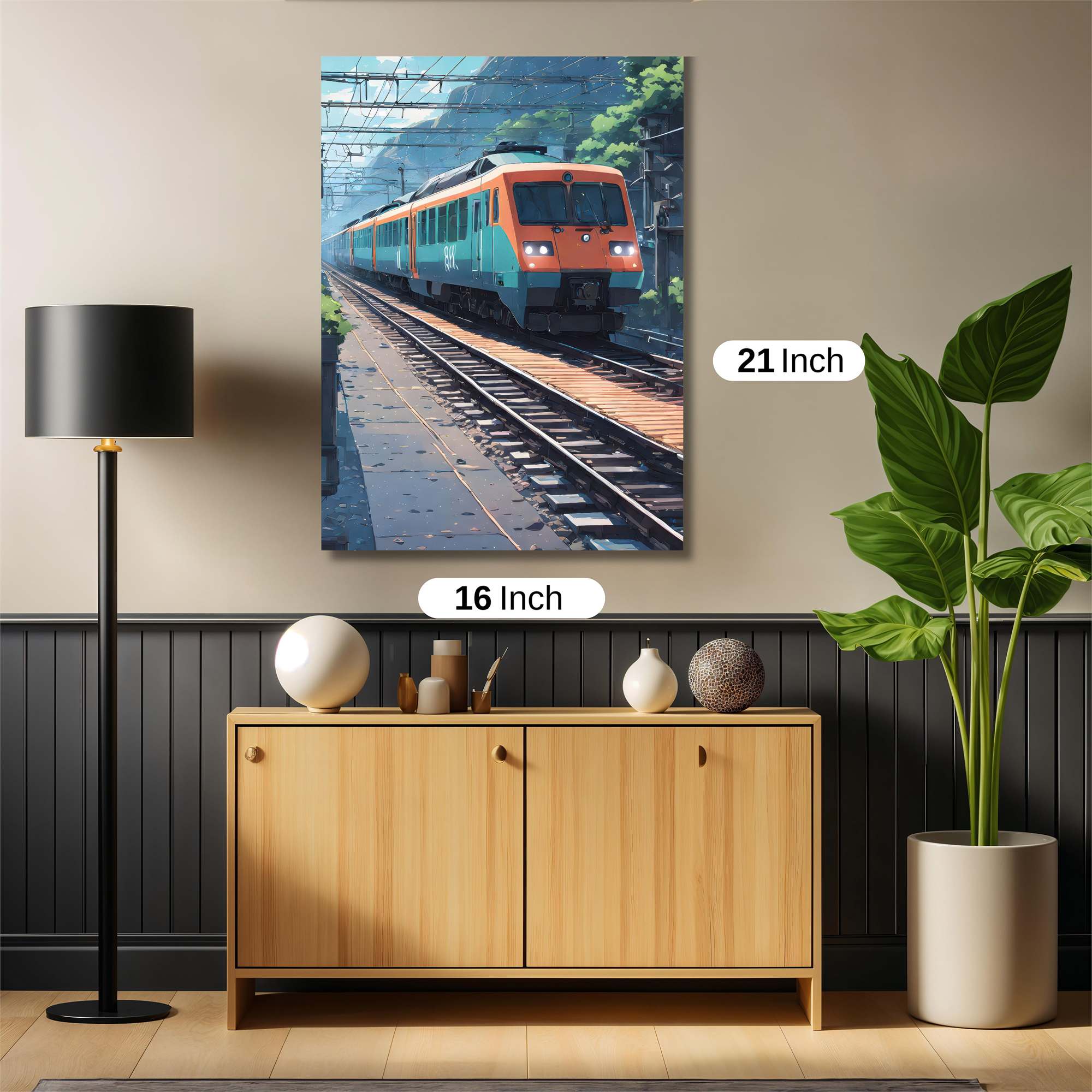 Train Tranquil Safe Wall Magnetic / M