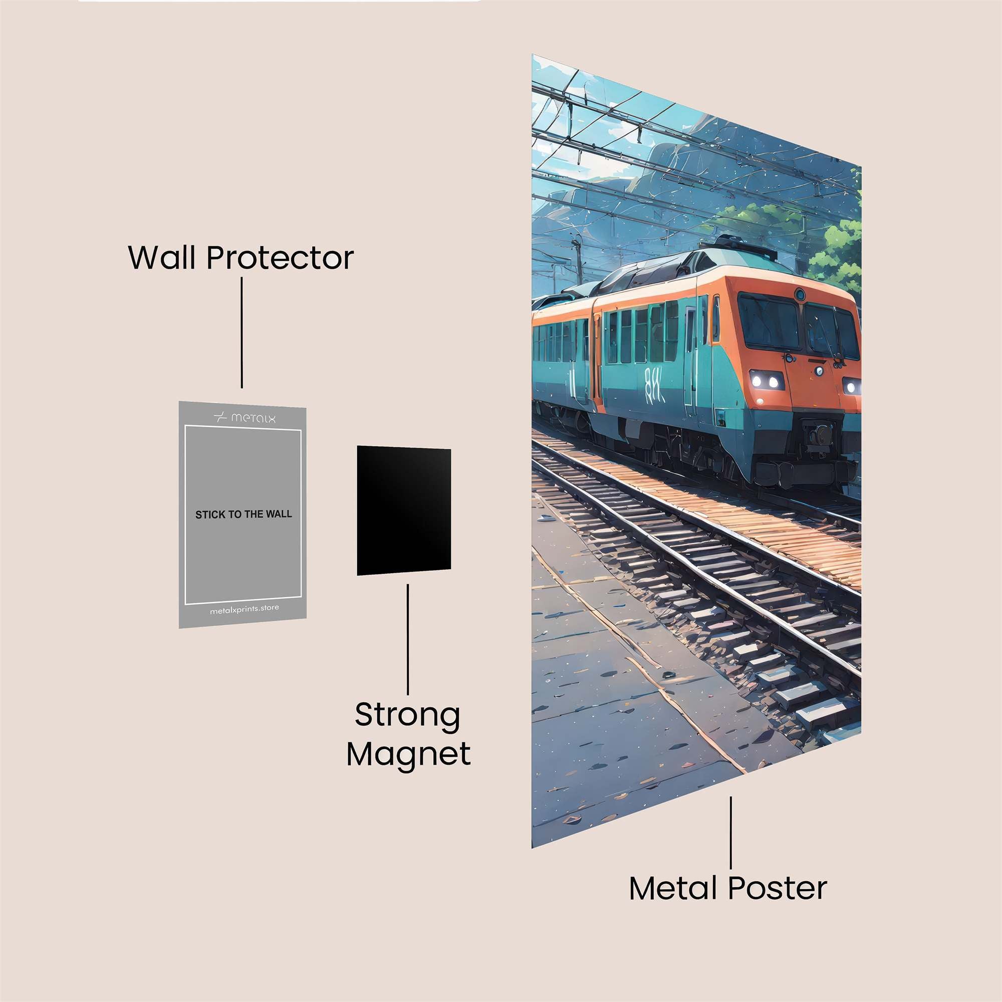 Train Tranquil Safe Wall Magnetic / M