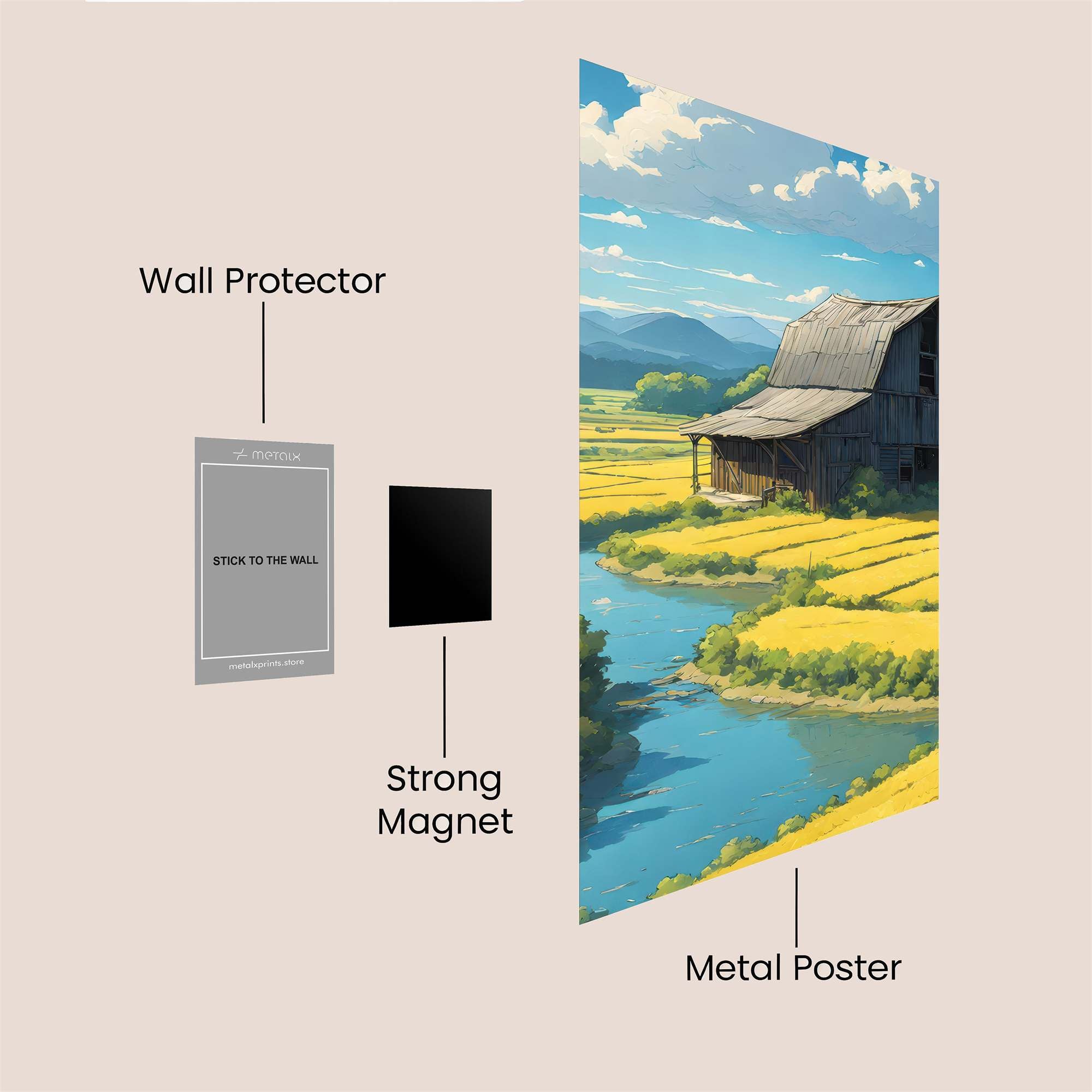 Barn Serenity Safe Wall Magnetic / M