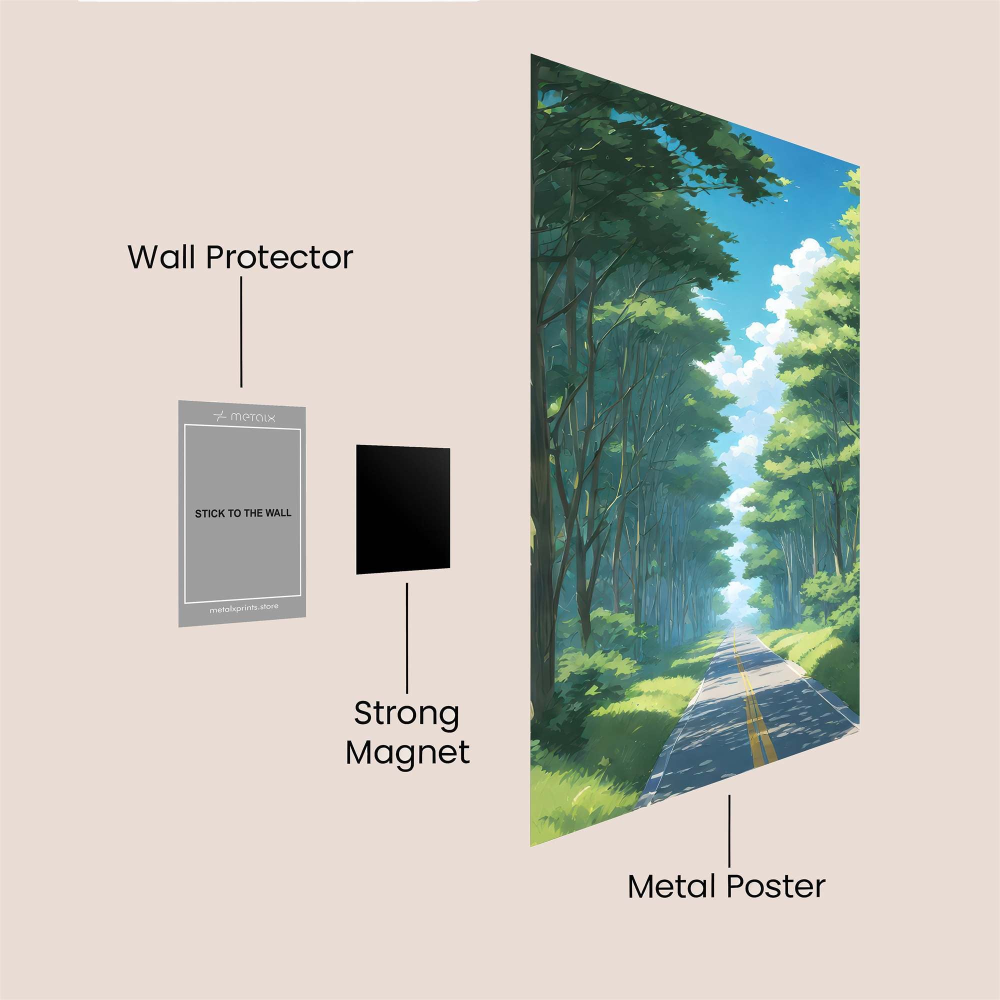 Forest Serenity Safe Wall Magnetic / M