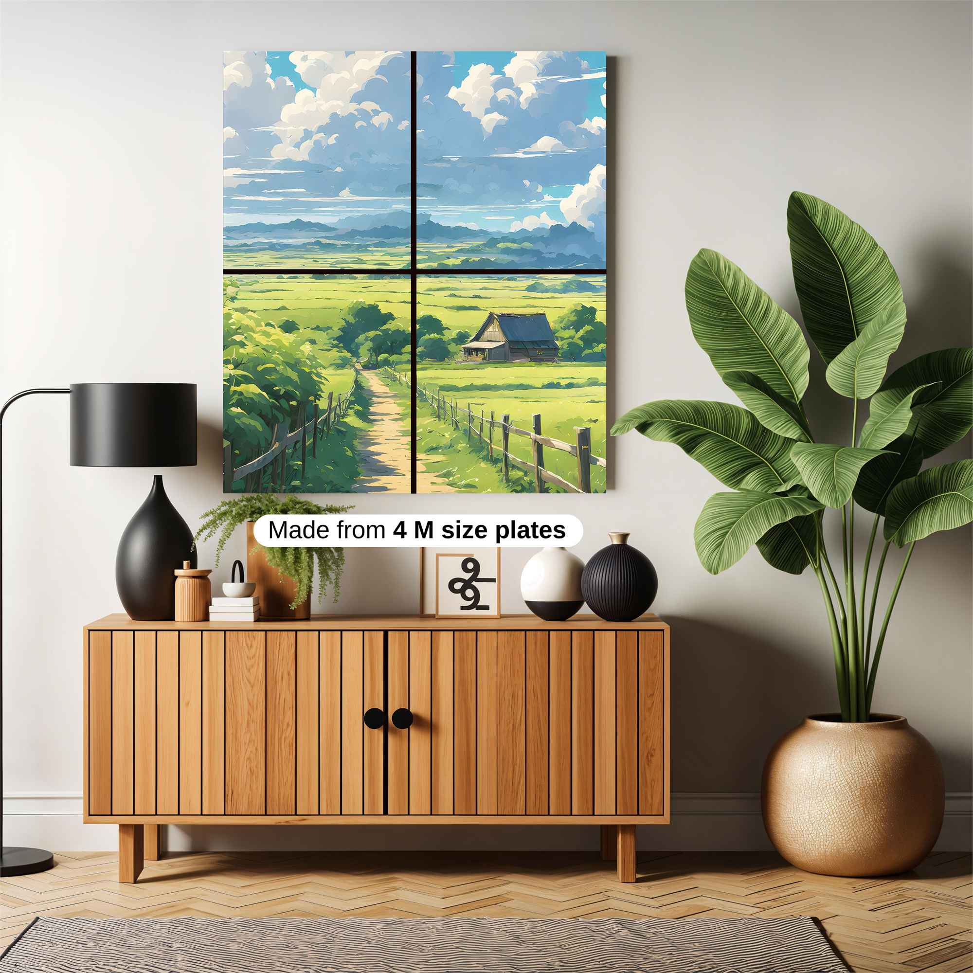 Countryside Serenity Safe Wall Magnetic / M
