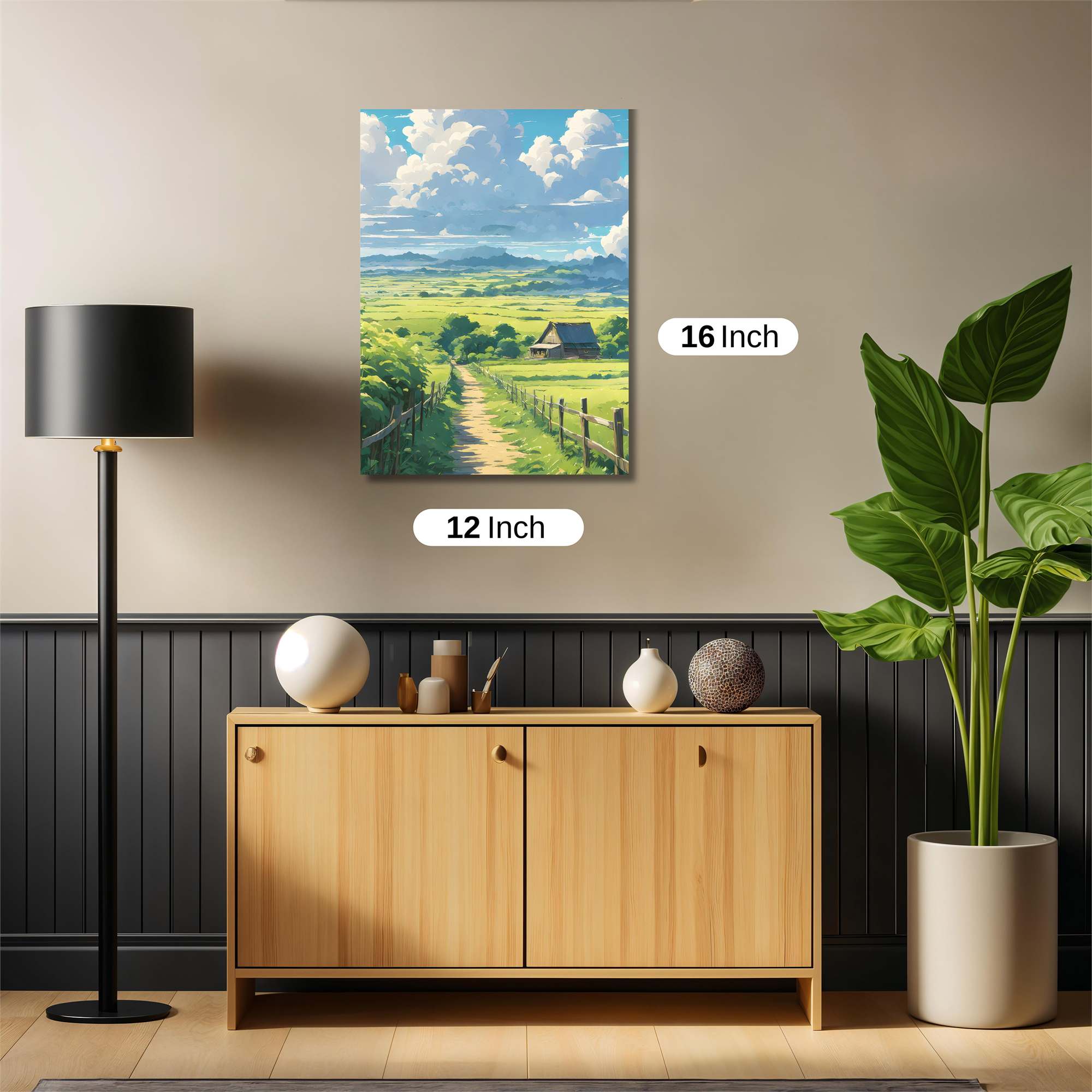 Countryside Serenity Safe Wall Magnetic / M