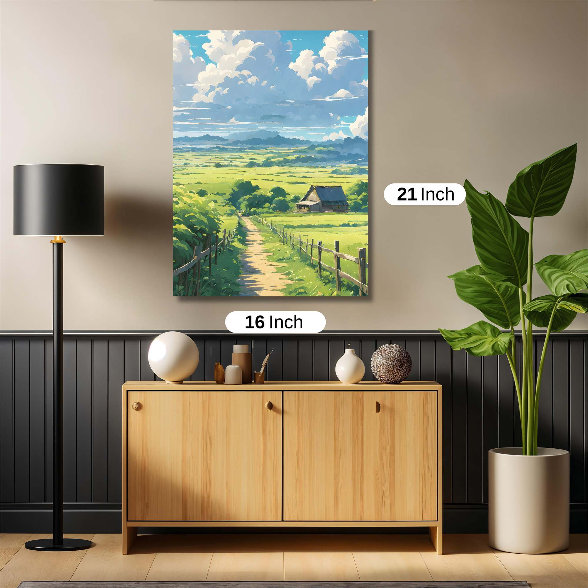 Countryside Serenity Safe Wall Magnetic / M