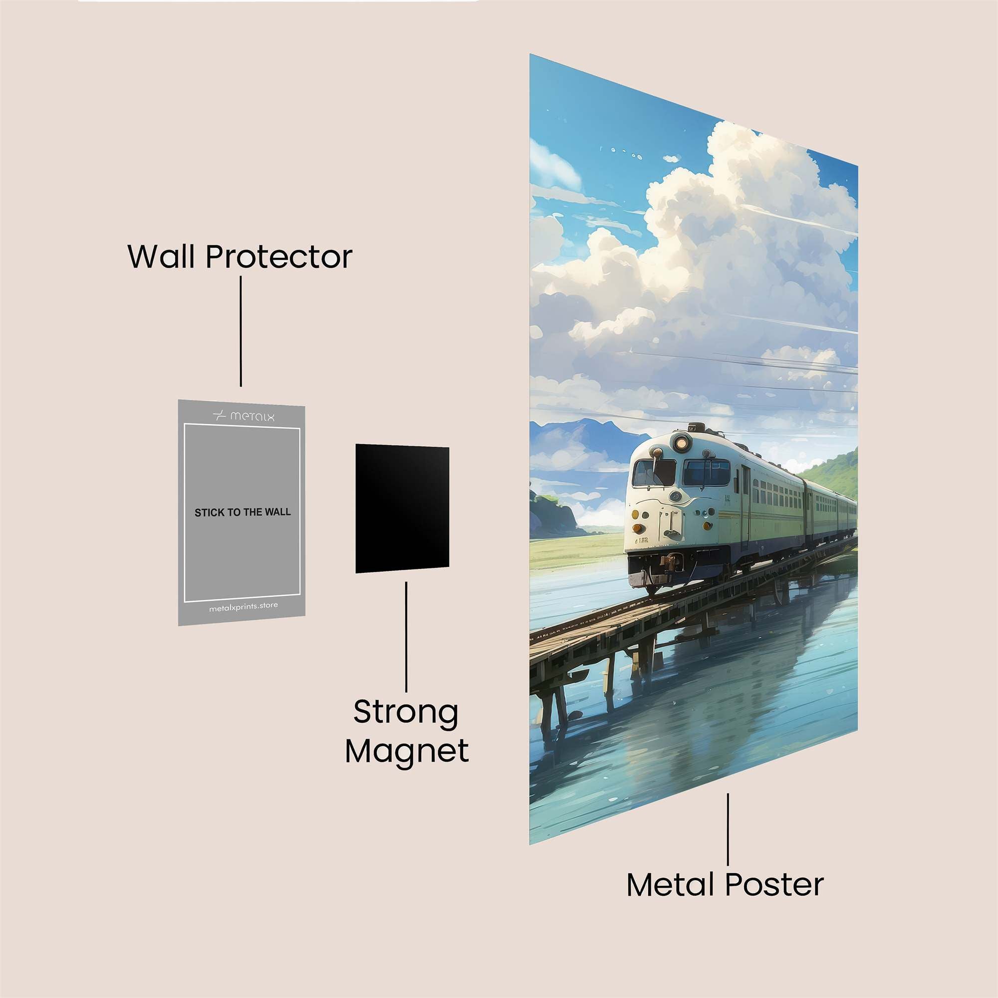 Train Serenity Safe Wall Magnetic / M