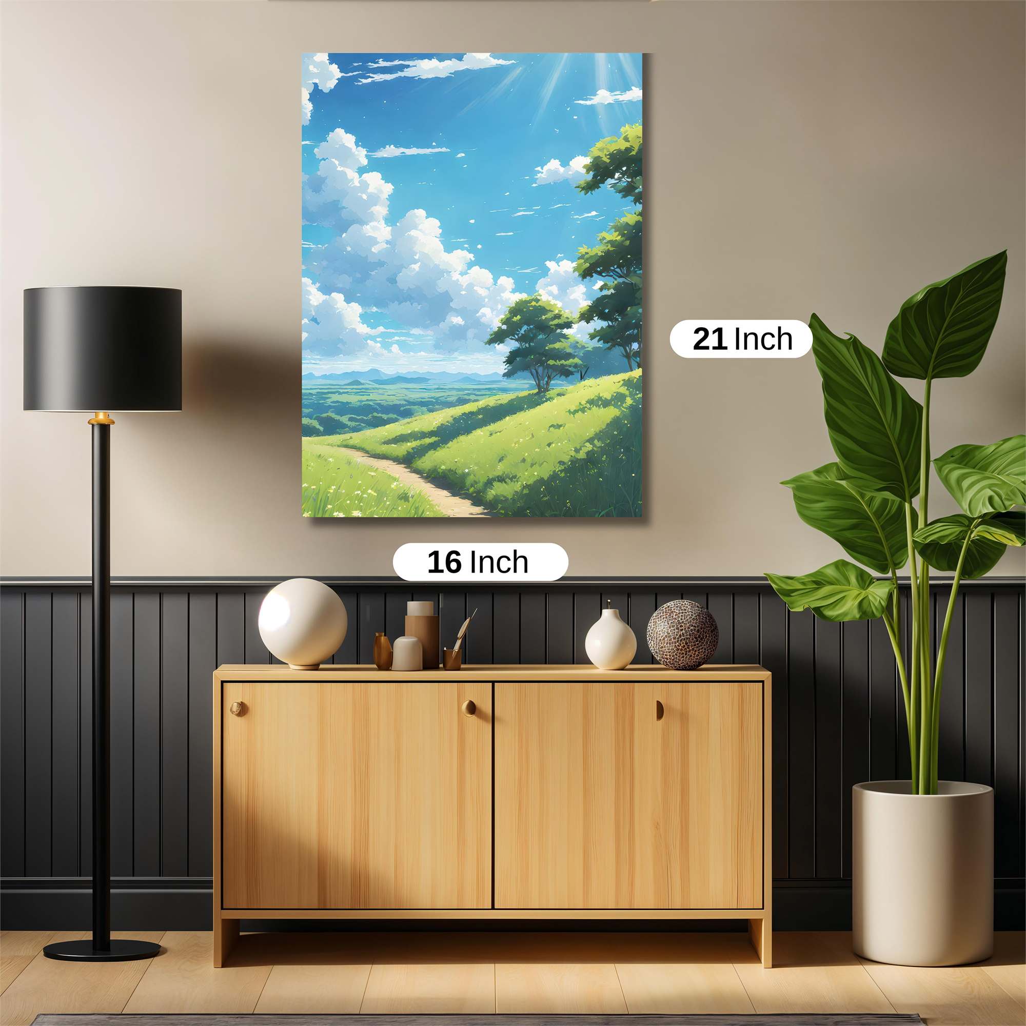 Sunlit Serenity Safe Wall Magnetic / M