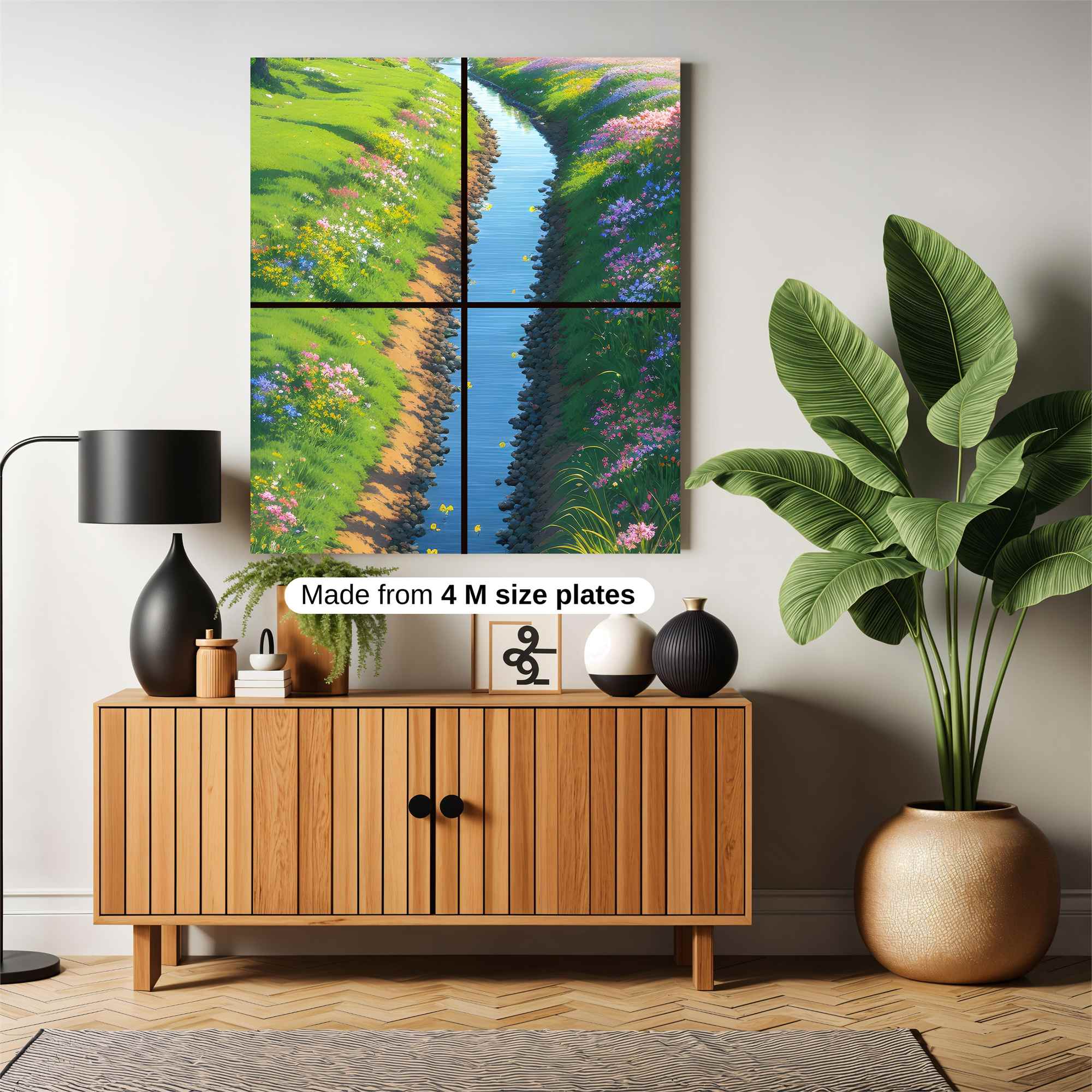 Floral Tranquility Safe Wall Magnetic / M