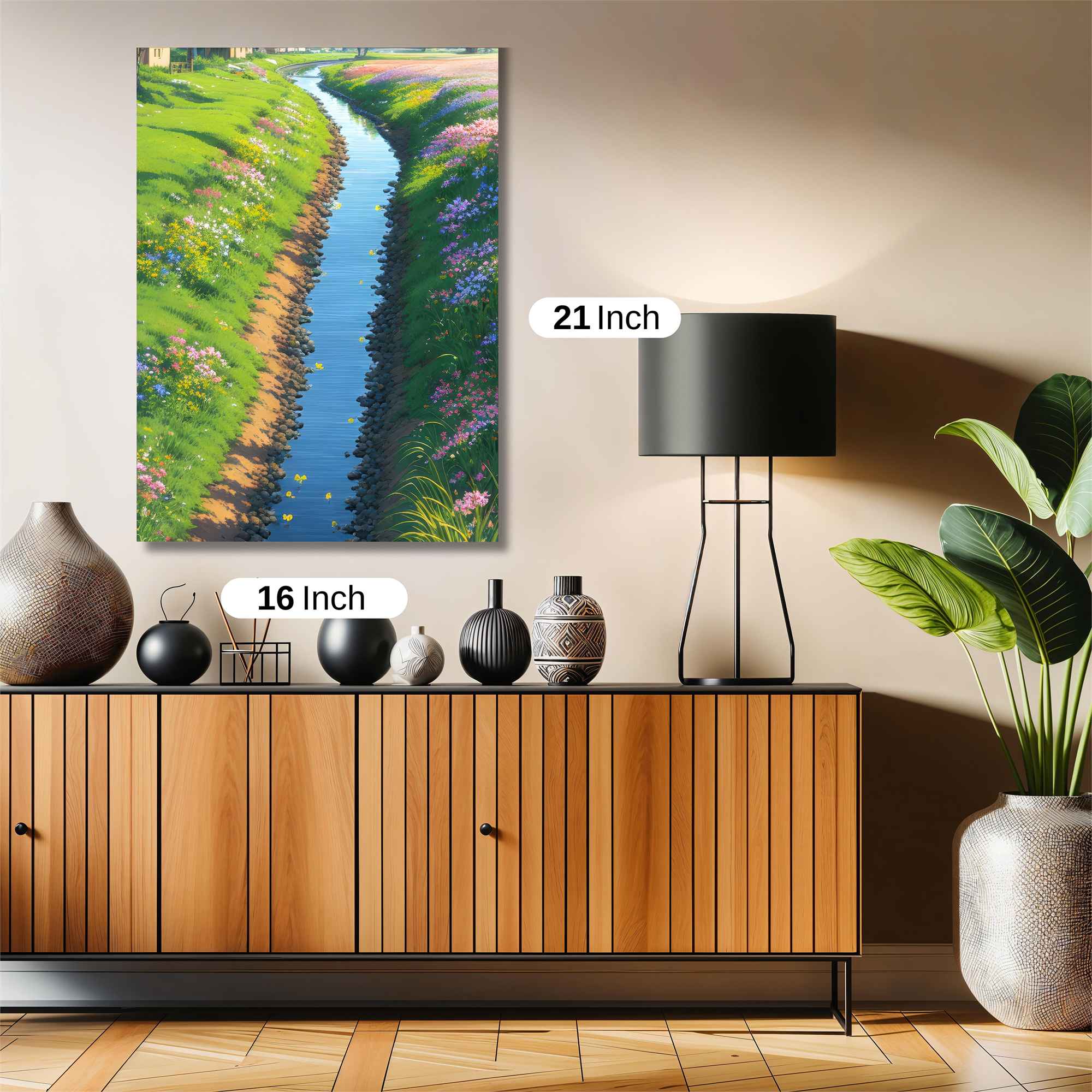 Floral Tranquility Safe Wall Magnetic / M