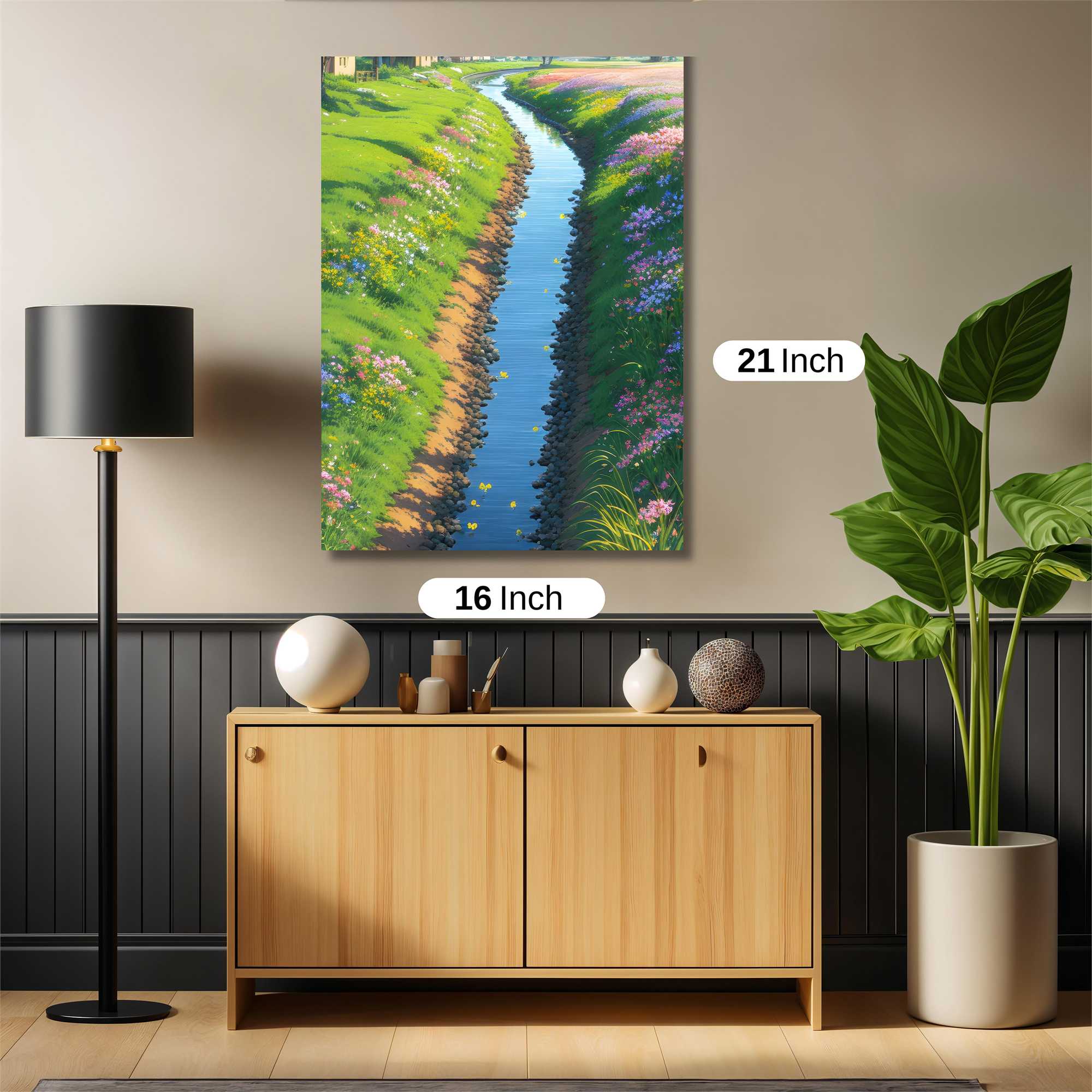 Floral Tranquility Safe Wall Magnetic / M