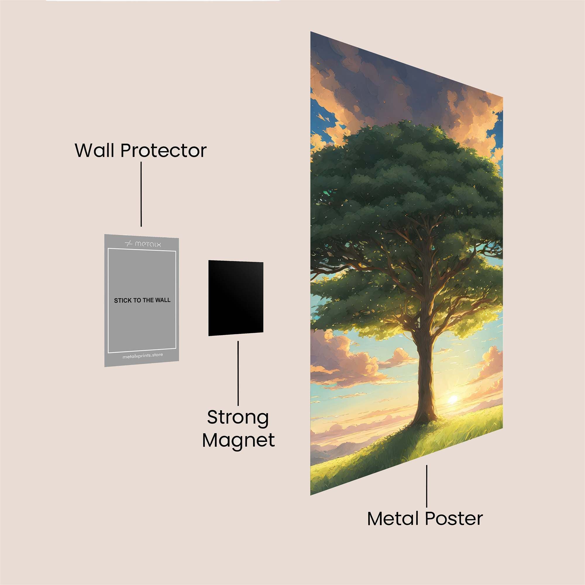 Sunrise Serenity Safe Wall Magnetic / M