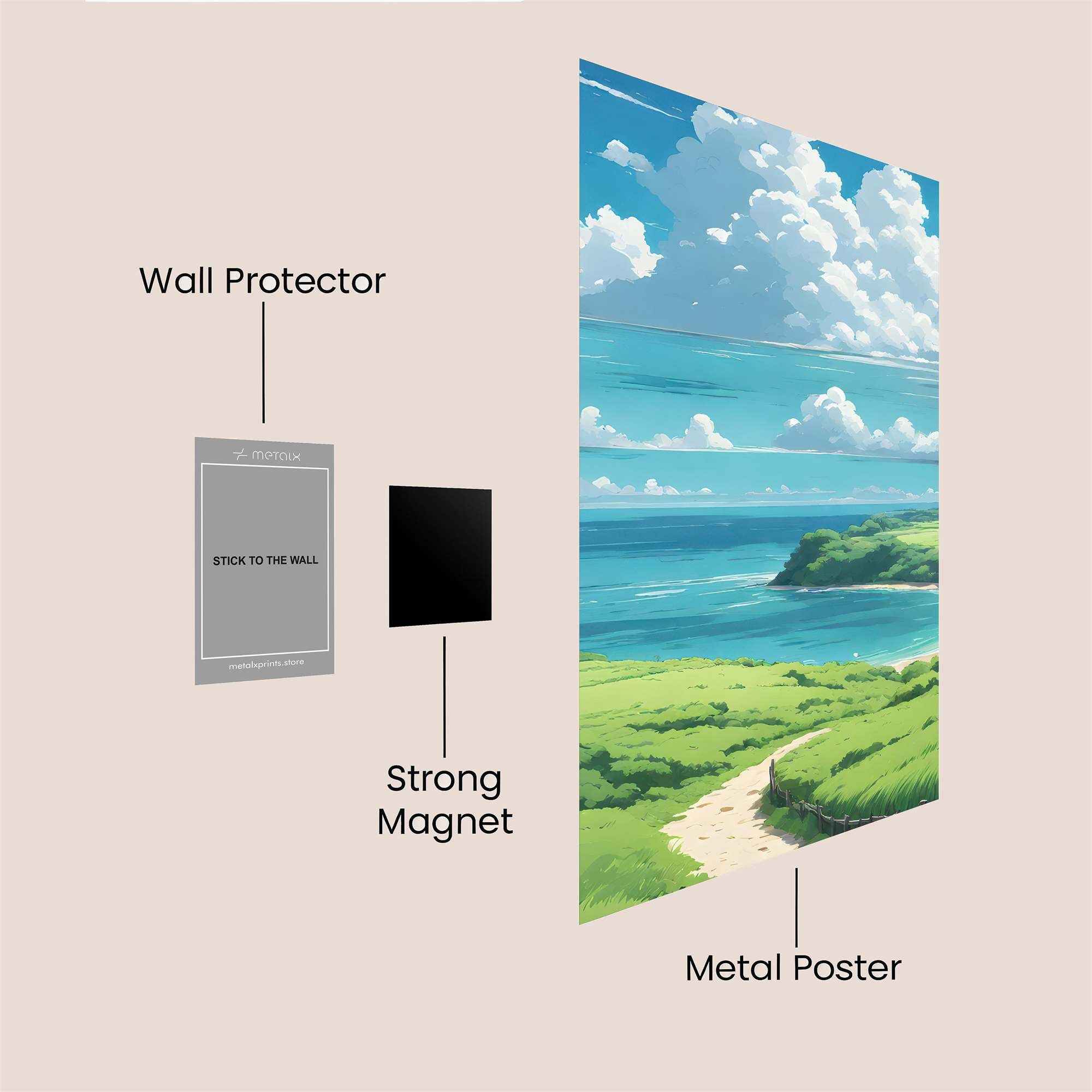 Skyward Serenity Safe Wall Magnetic / M