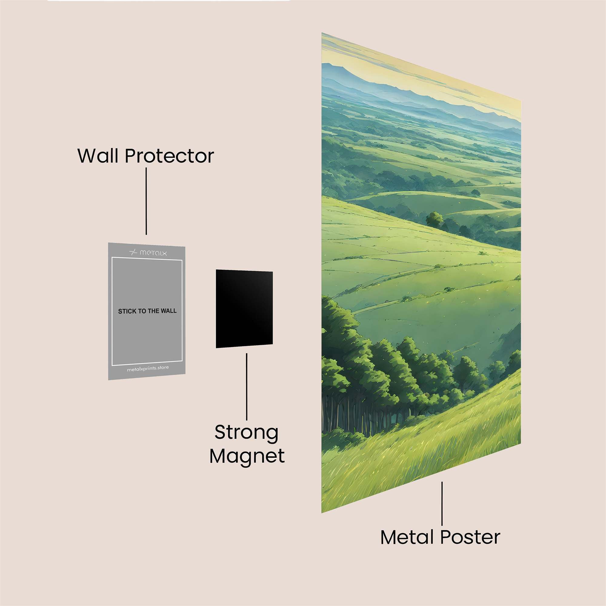 Pastoral Peace Safe Wall Magnetic / M