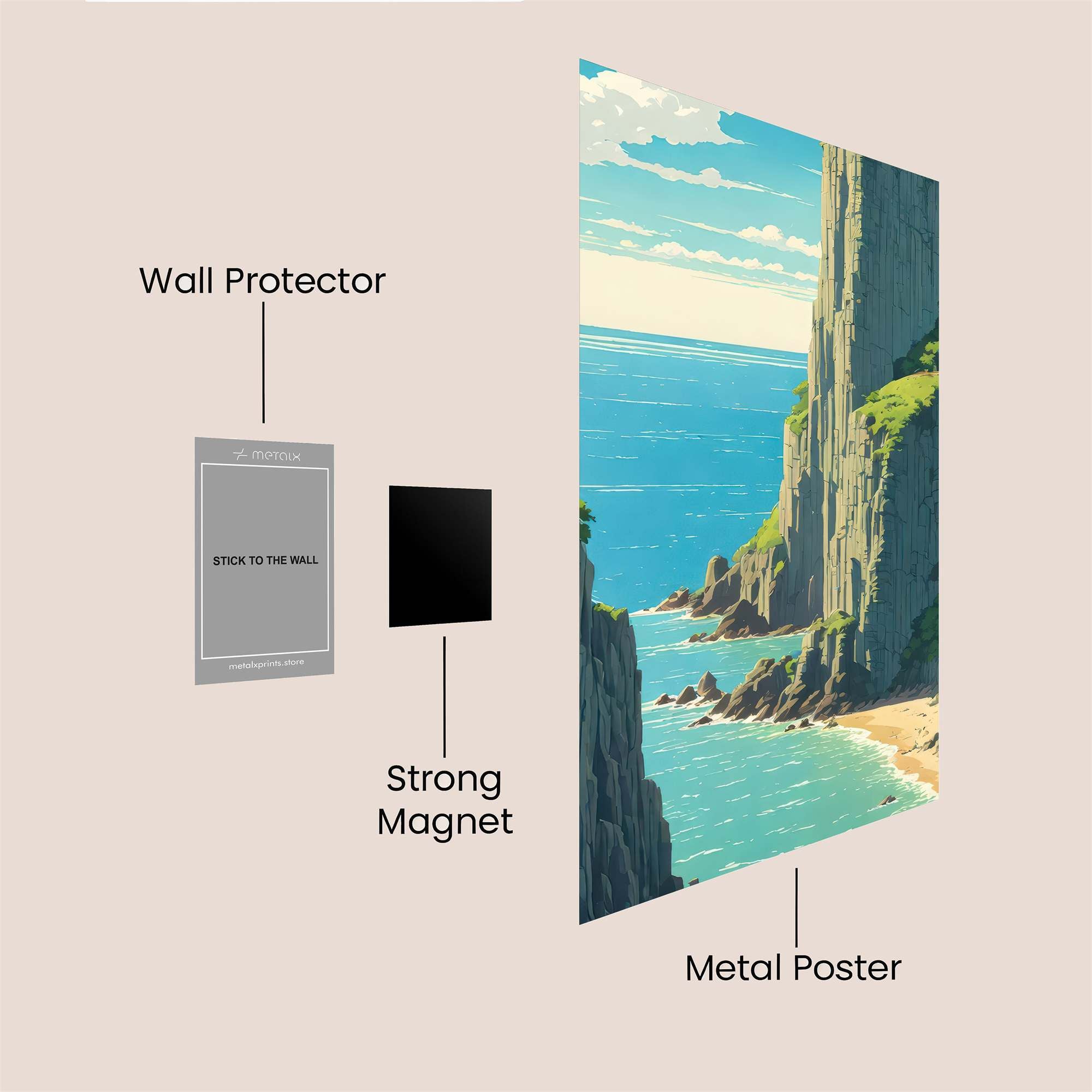 Cliffside Serenity Safe Wall Magnetic / M