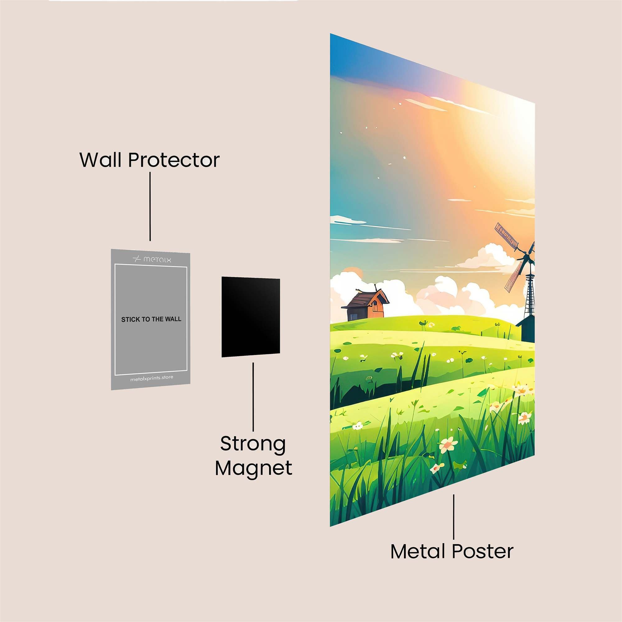 Windmill Serenity Safe Wall Magnetic / M