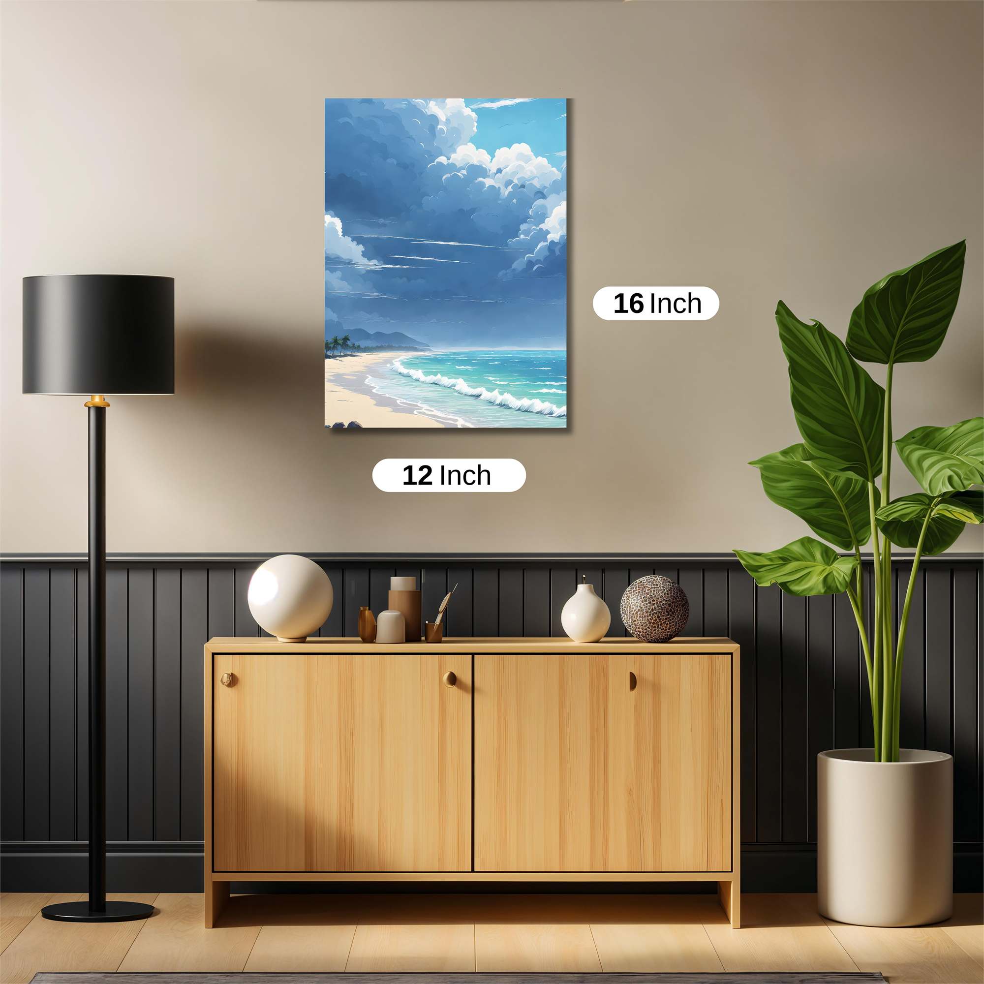 Beach Serenity Safe Wall Magnetic / M