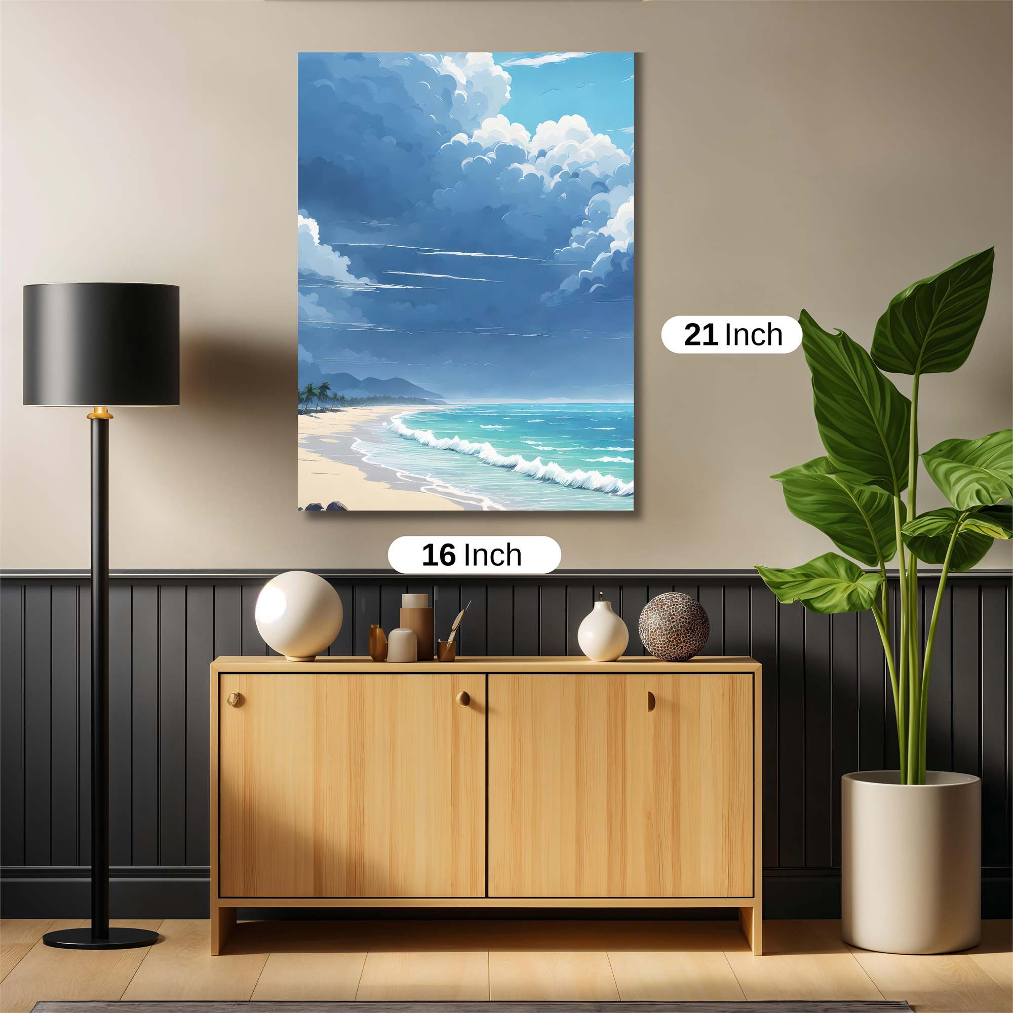 Beach Serenity Safe Wall Magnetic / M