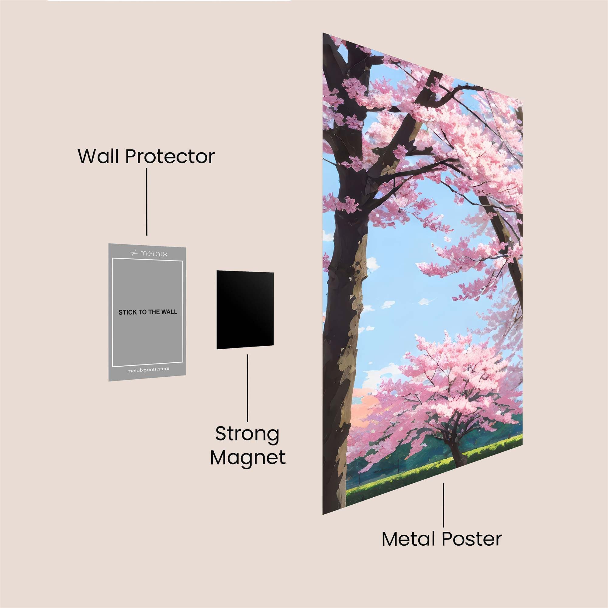 Cherry Bliss Safe Wall Magnetic / M