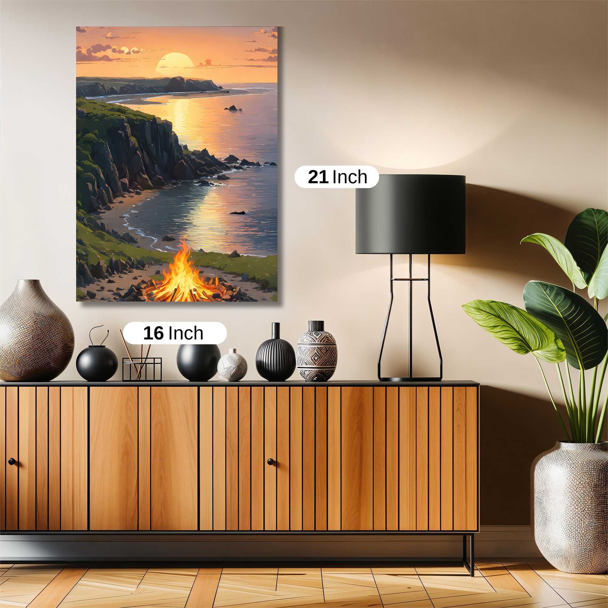 Sunset Serenity Safe Wall Magnetic / M