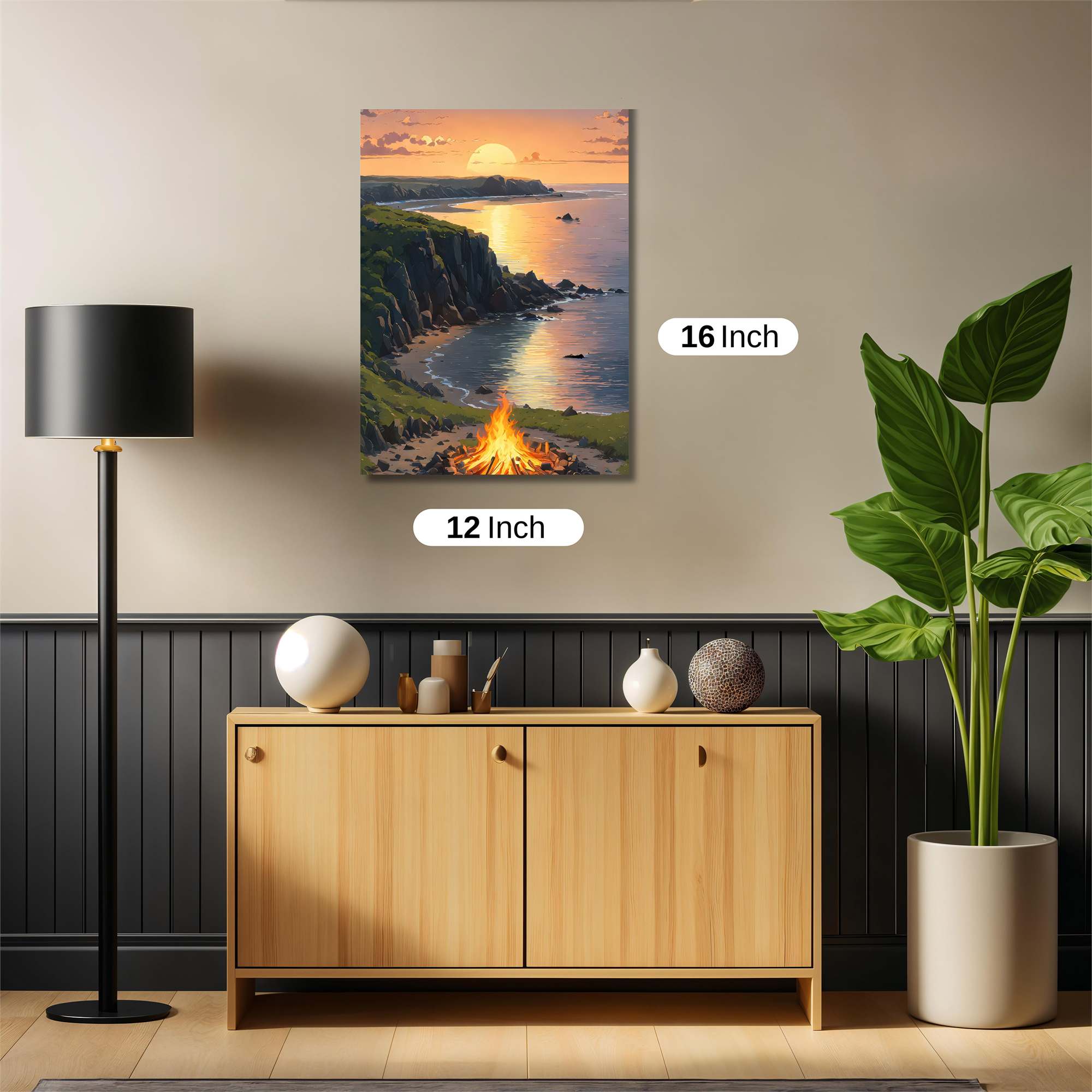 Sunset Serenity Safe Wall Magnetic / M