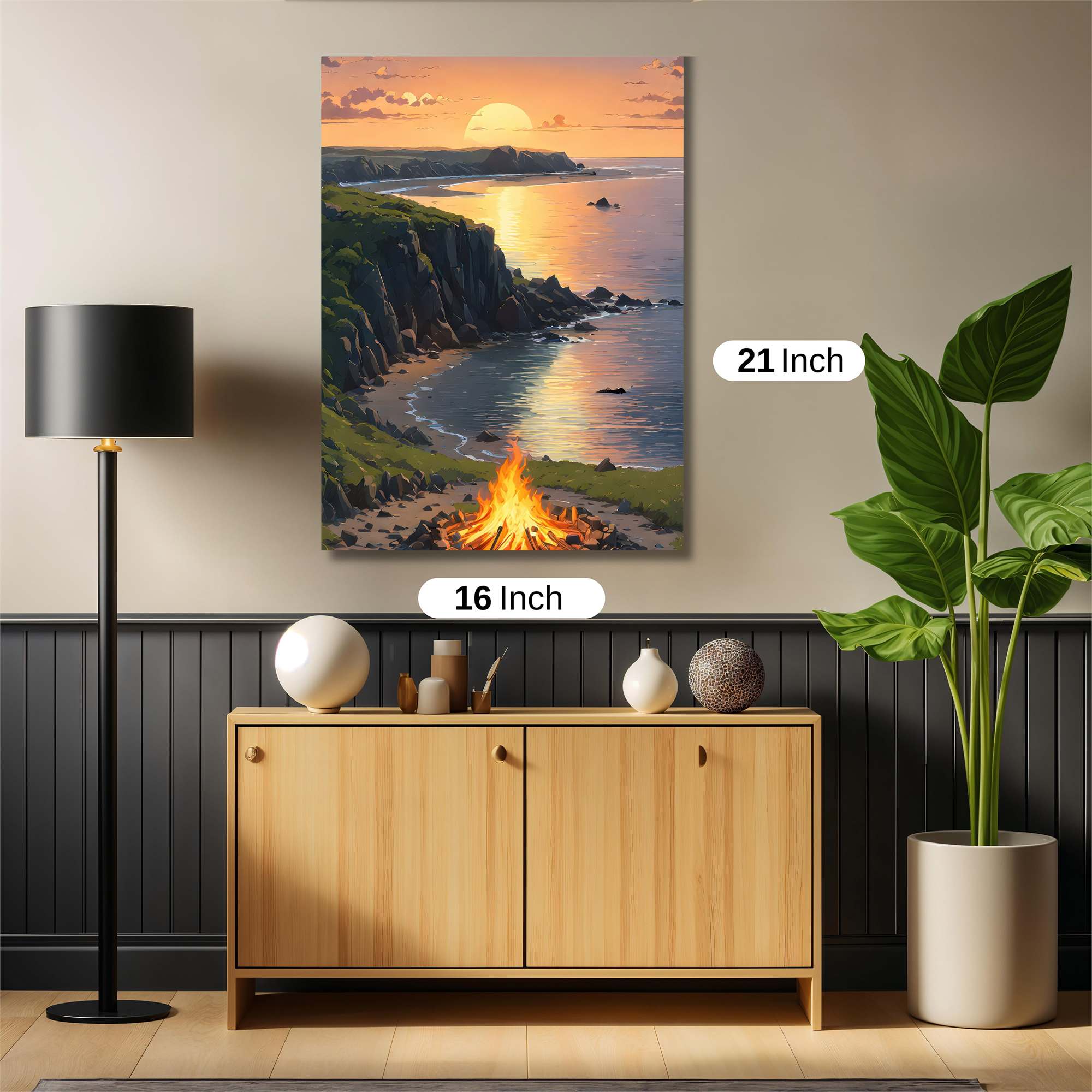 Sunset Serenity Safe Wall Magnetic / M