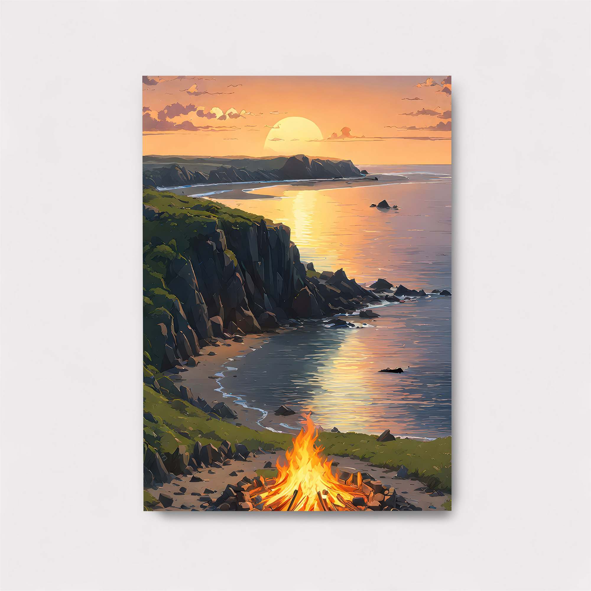 Sunset Serenity Safe Wall Magnetic / M