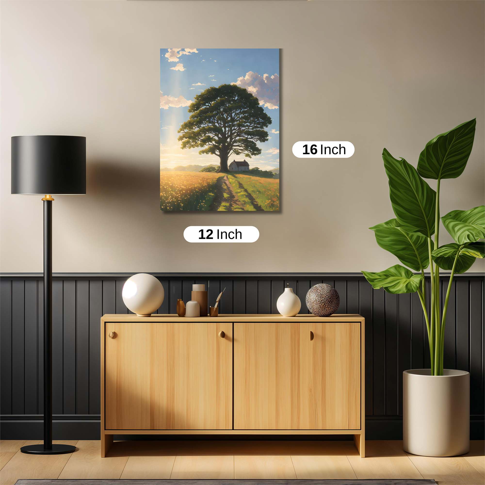 Oak Serenity Safe Wall Magnetic / M