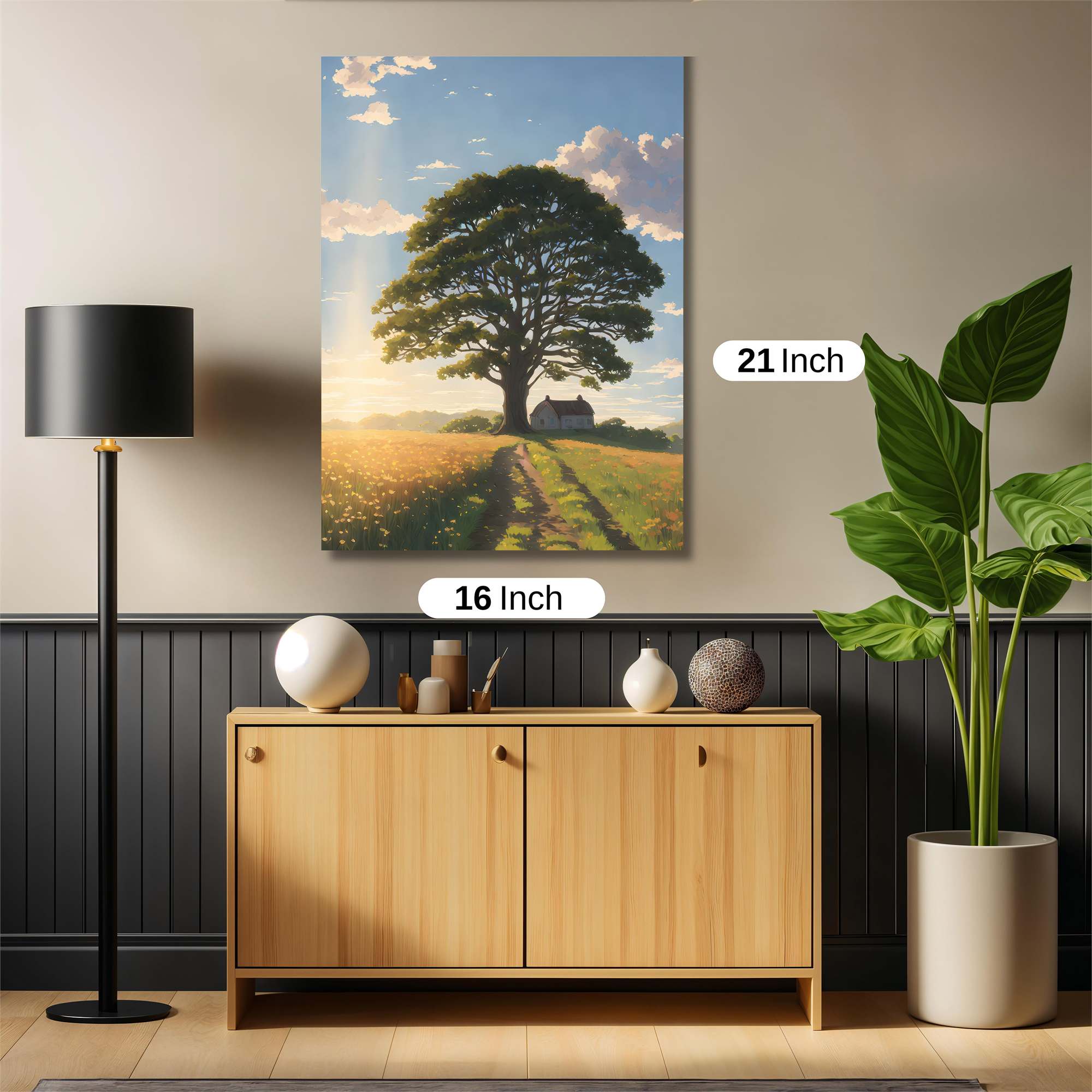 Oak Serenity Safe Wall Magnetic / M