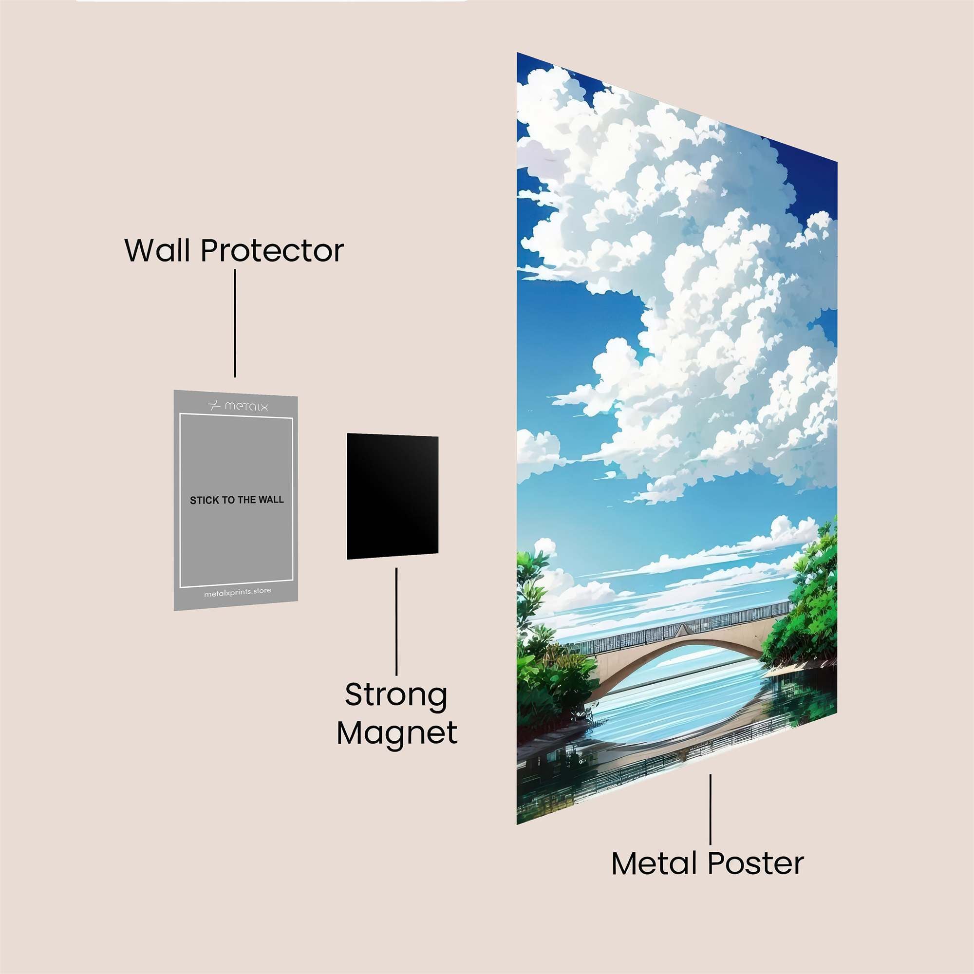 Skyward Serenity Safe Wall Magnetic / M
