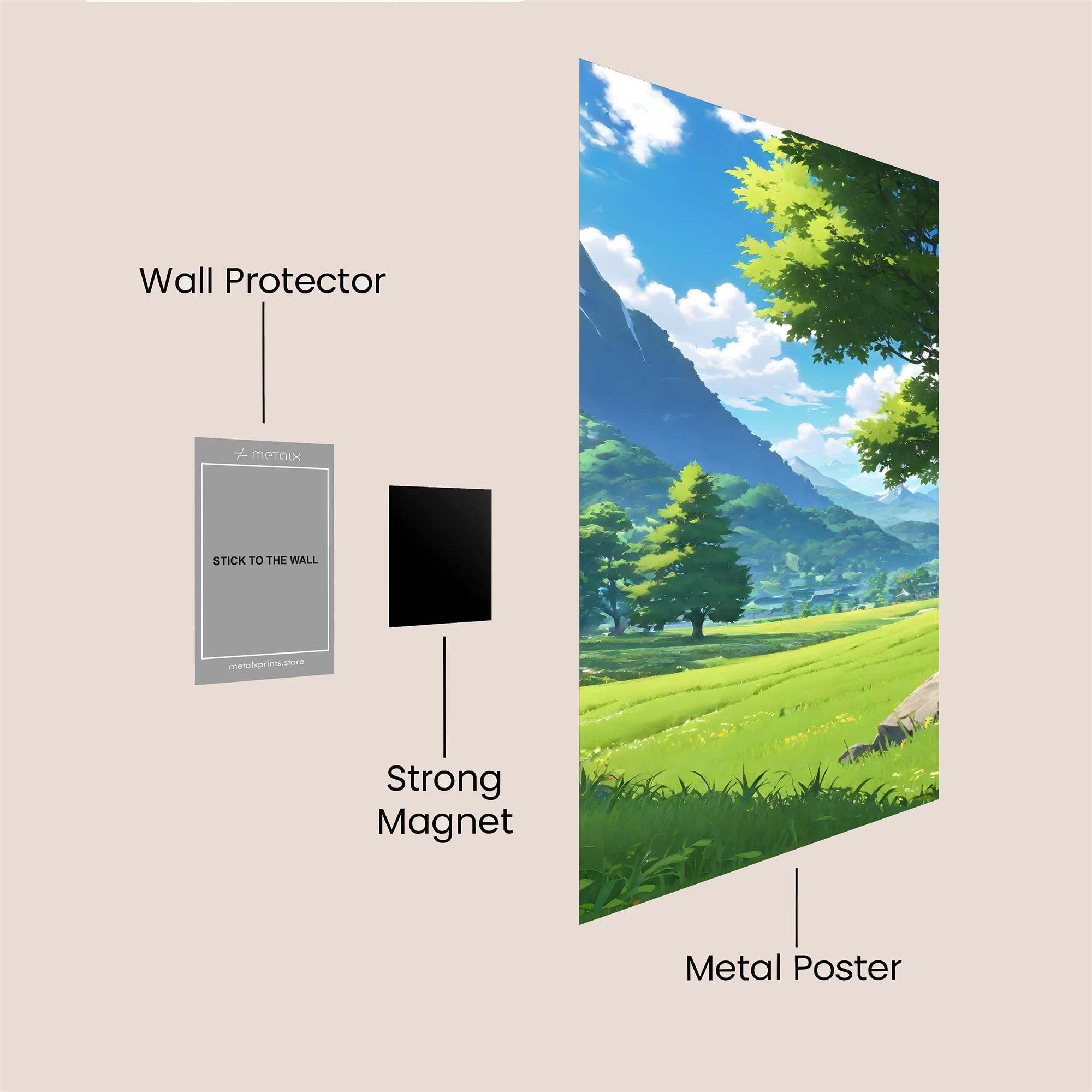 Mountain Serenity Safe Wall Magnetic / M