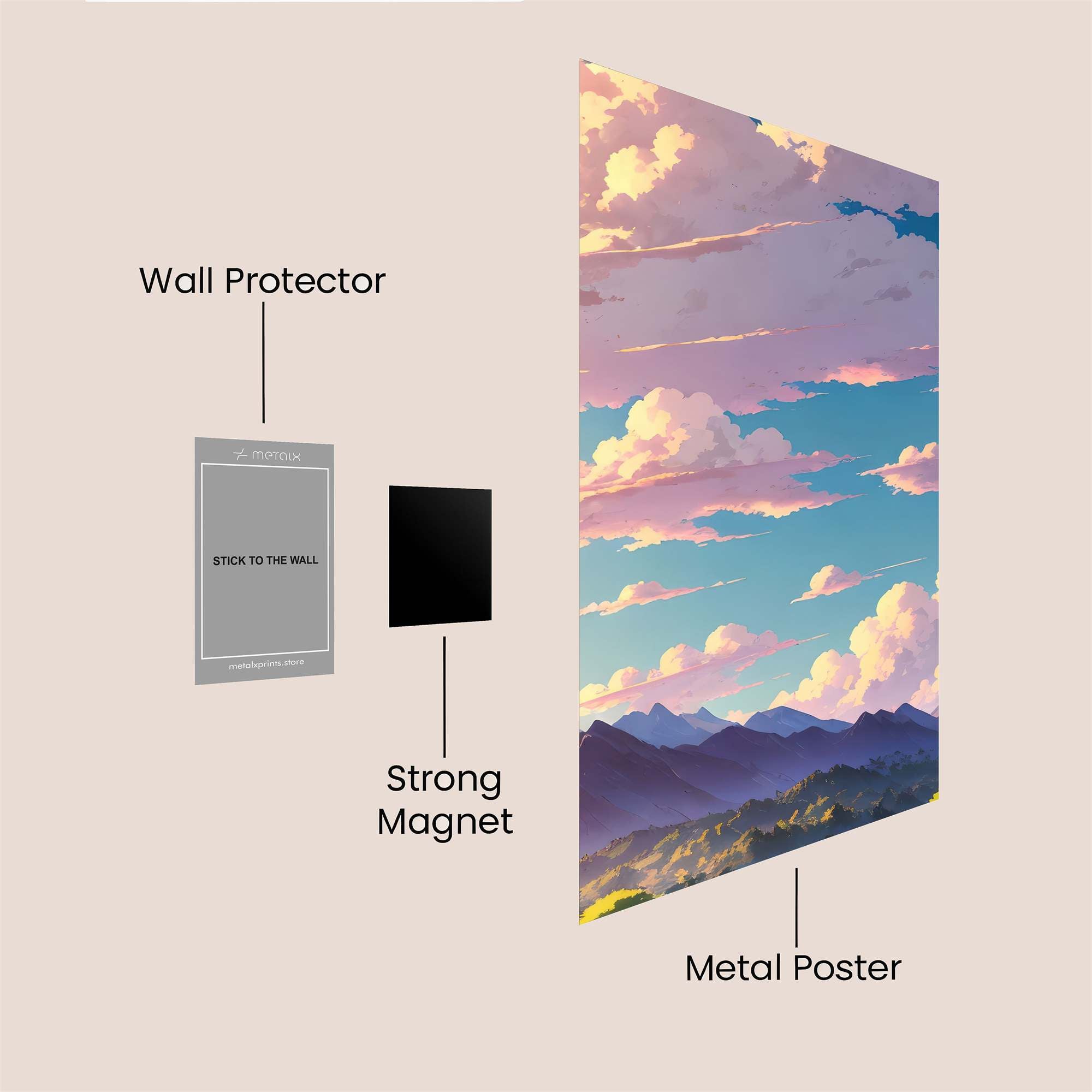 Sky Dream Safe Wall Magnetic / M