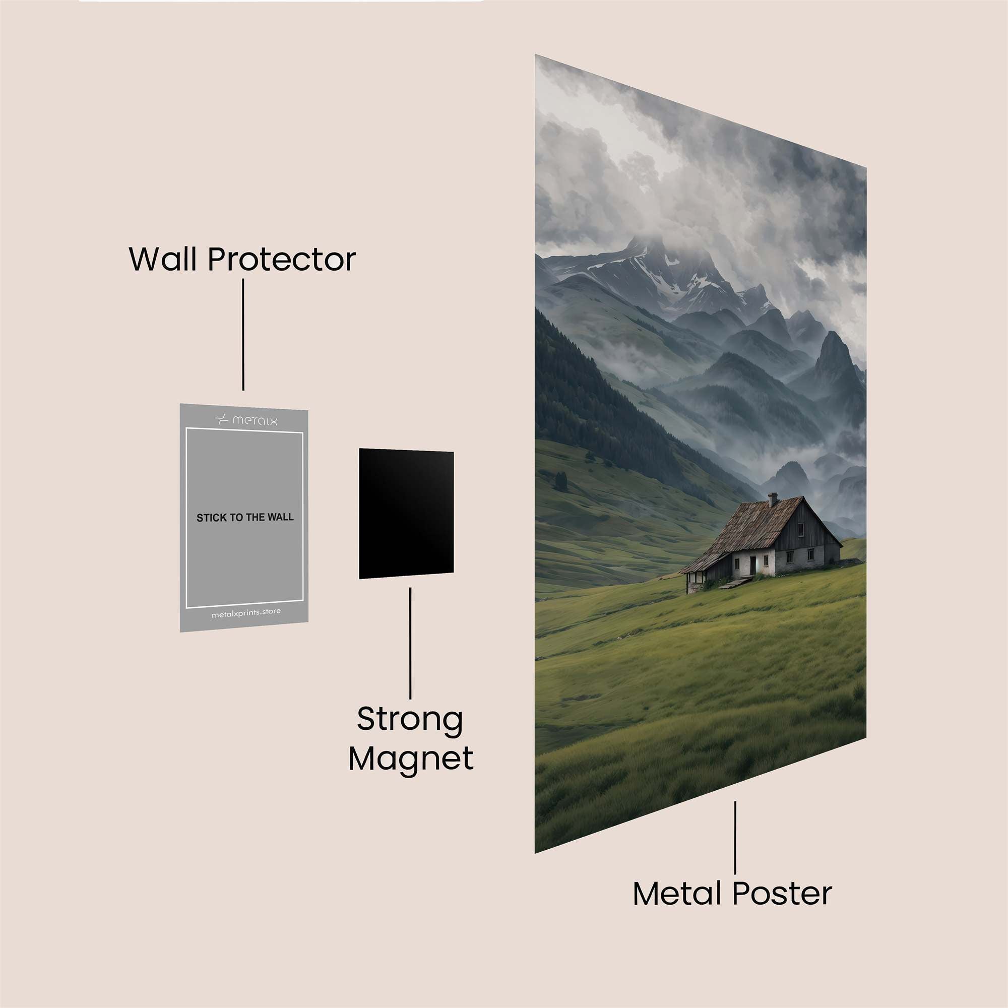 Alpine Solitude Safe Wall Magnetic / M