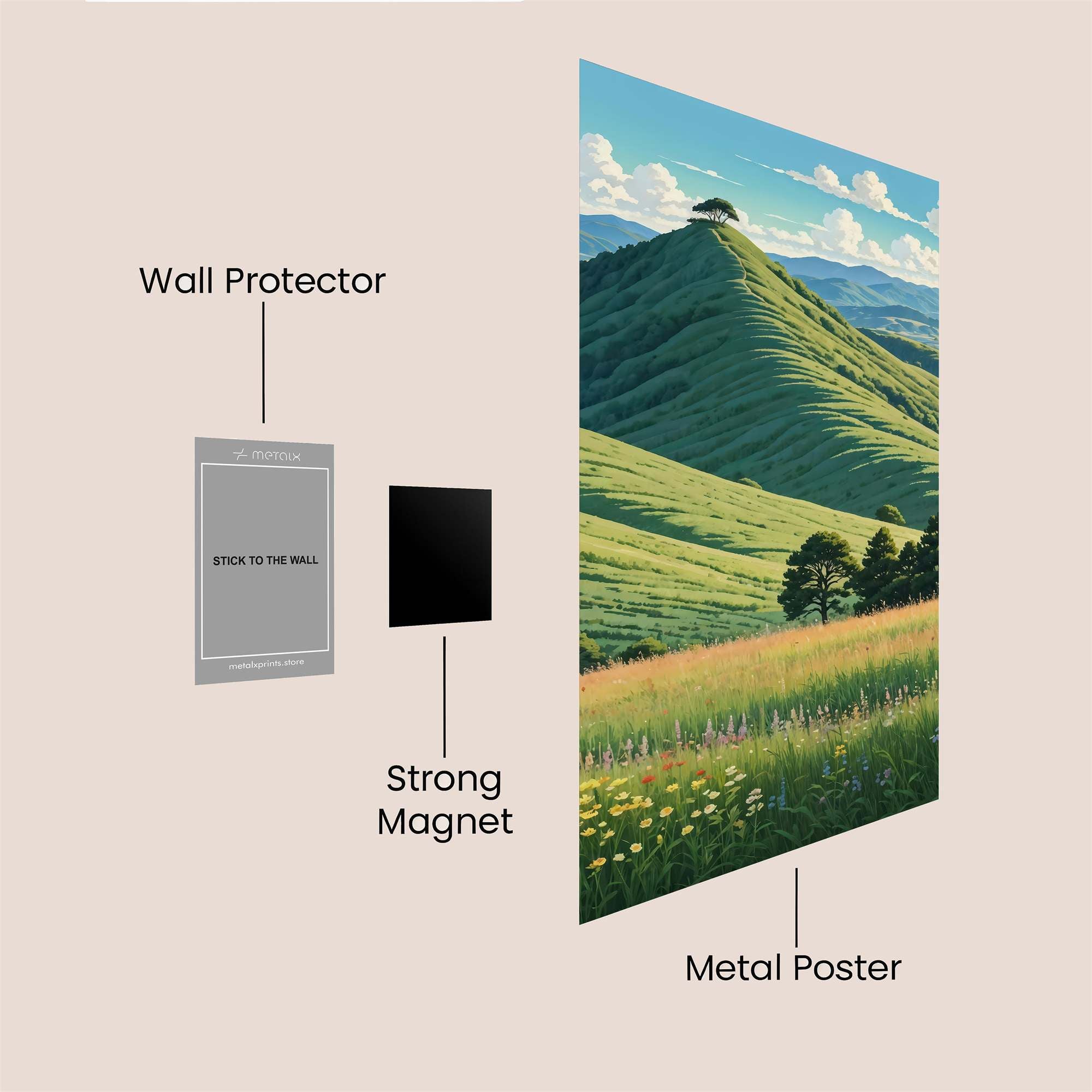 Hilltop Serenity Safe Wall Magnetic / M