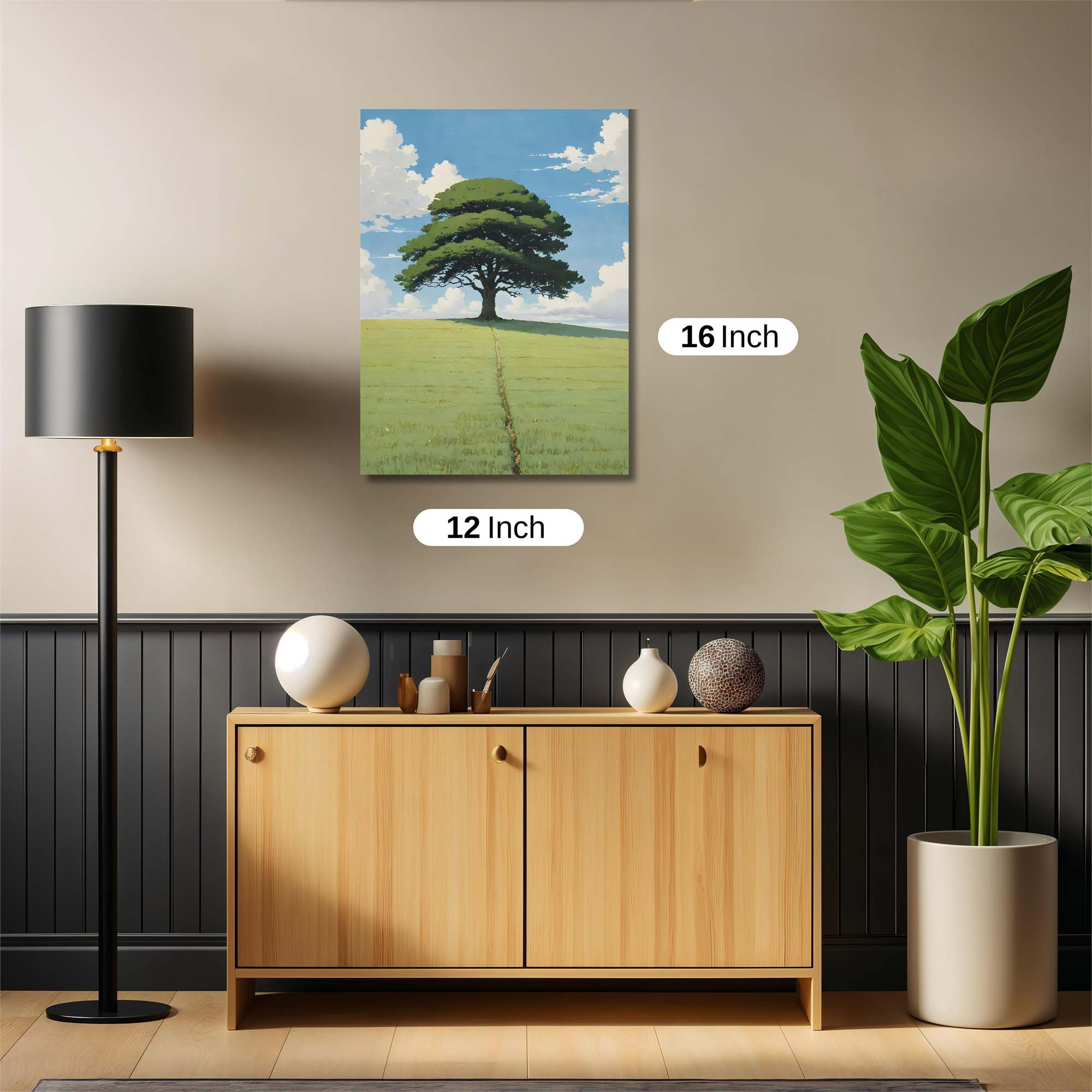 Oak Serenity Safe Wall Magnetic / M